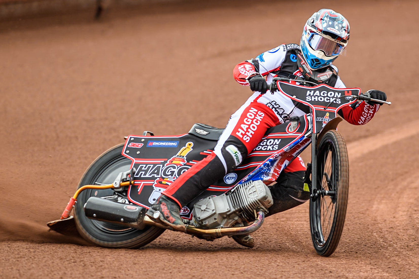 Belle Vue Colts' rider Sam Hagon in action during the Belle Vue Aces Media Day at the National Speedway Stadium, Manchester on Monday 11th March 2024. (Photo: Ian Charles | MI News)