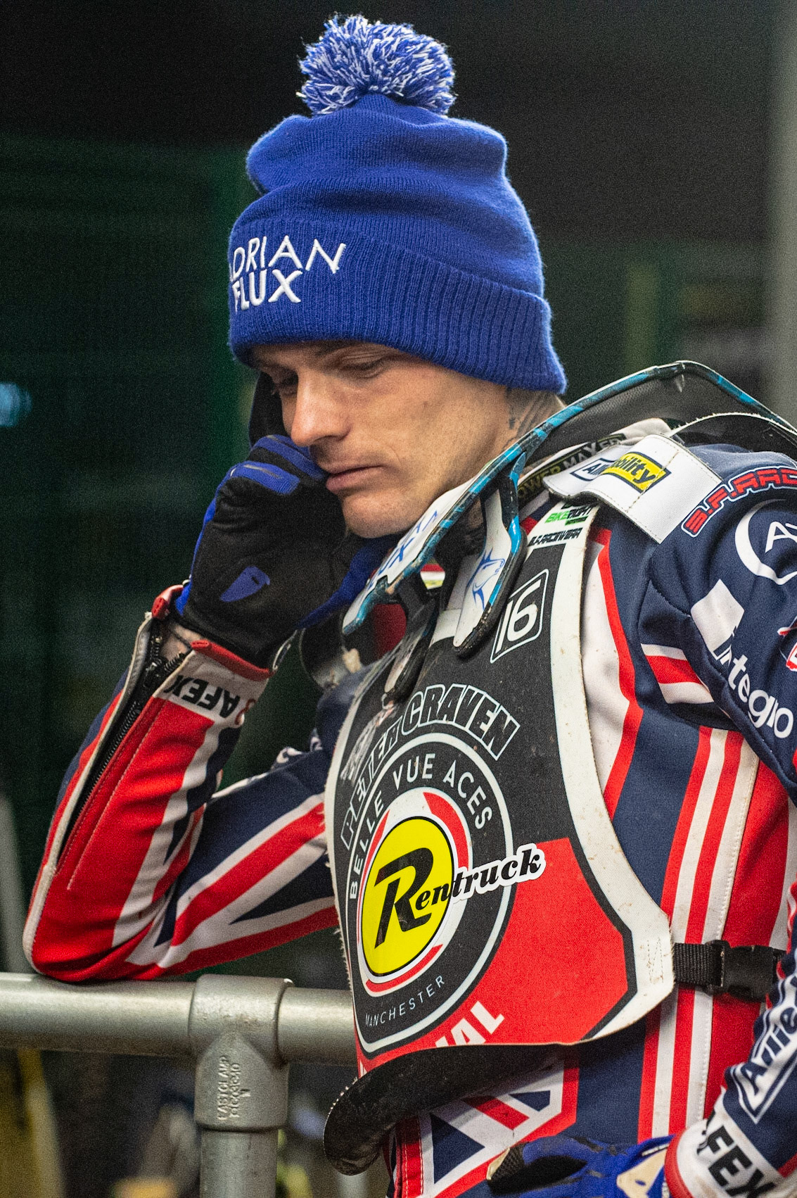Photo: Ian CharlesA thoughtful Lewis KerrPeter Craven Memorial Trophy, National Speedway Stadium, Manchester Thursday  22  October  2020