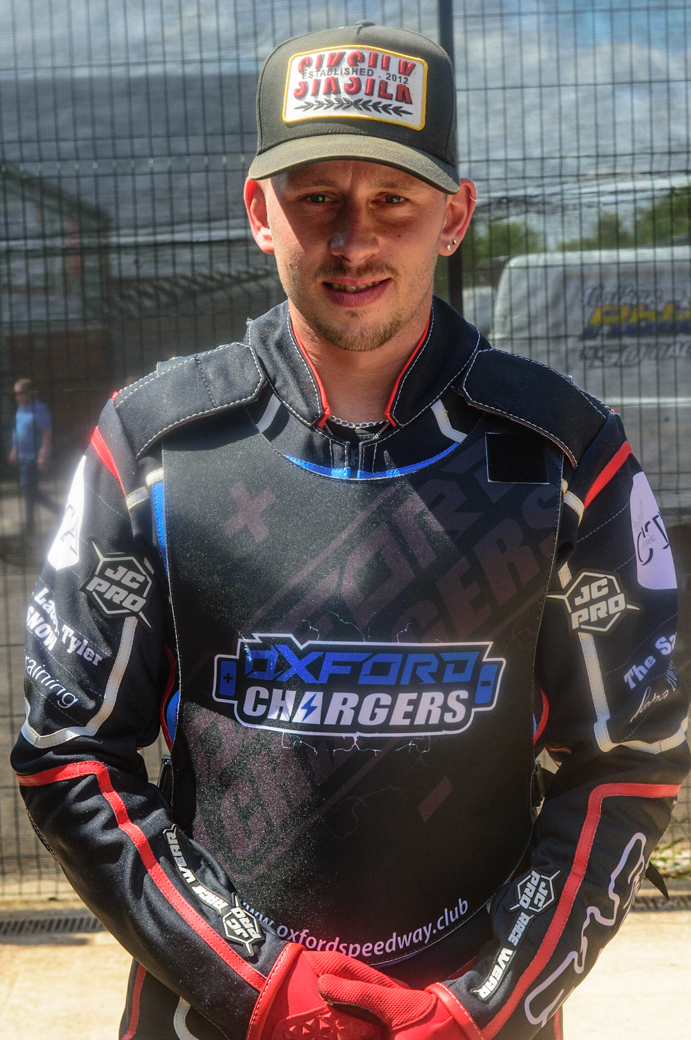 MANCHESTER, UK.  JUN 3RD Ben Morley Guest rider for Oxford Chargers   during the National Development League match between Belle Vue Colts and Oxford Chargers at the National Speedway Stadium, Manchester on Friday 3rd June 2022. (Credit: Ian Charles | MI News)