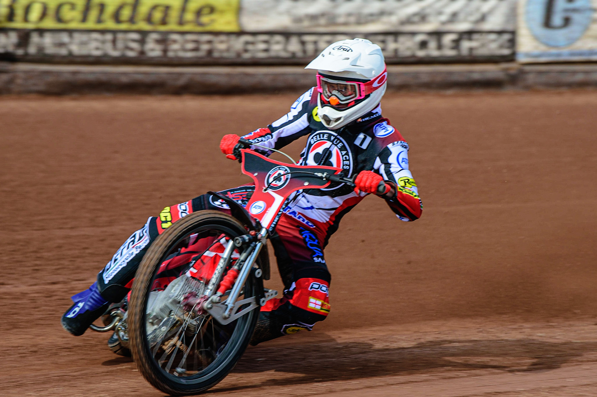 MANCHESTER, UK. MAR 14TH Max Fricke - Belle Vue 'ATPI' Aces during the Belle Vue Speedway Media Day at the National Speedway Stadium, Manchester on Monday 14th March 2022. (Credit: Ian Charles | MI News)