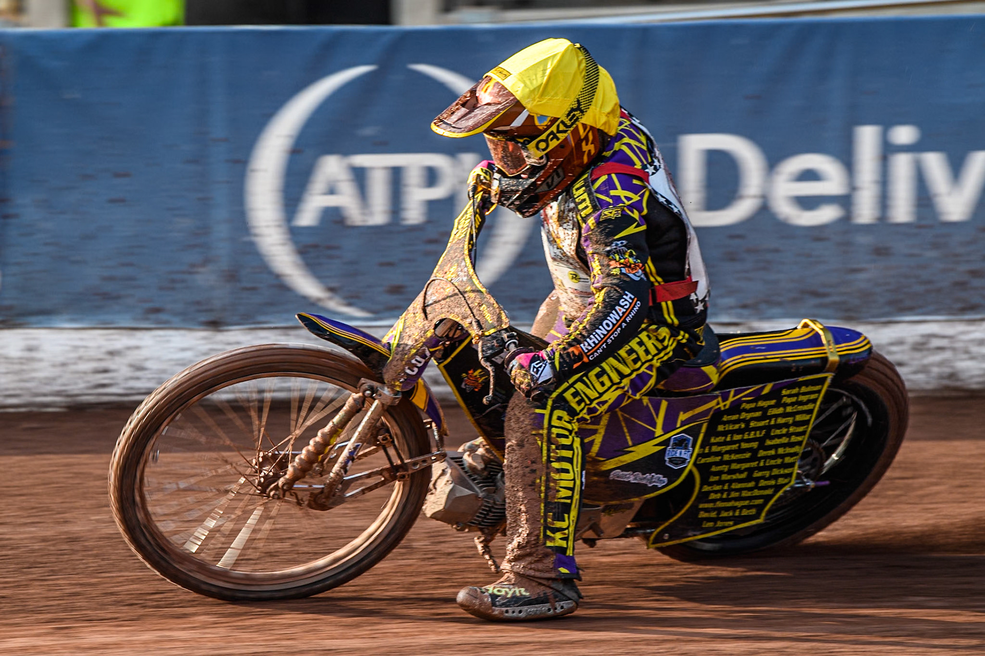 Lewis Hague (125cc) in action during the British Youth 250cc Championships at the National Speedway Stadium, Manchester on Friday 30th August 2024. (Photo: Ian Charles | MI News)