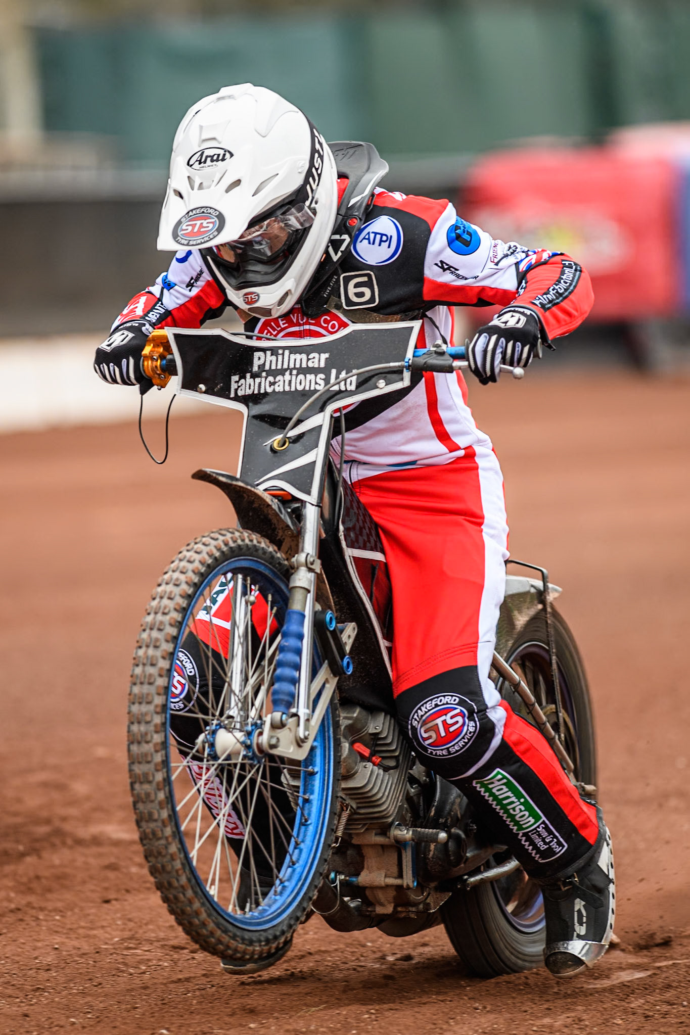 Belle Vue Colts' rider Jack Shimelt  does a practice start during the Belle Vue Aces Media Day at the National Speedway Stadium, Manchester on Monday 11th March 2024. (Photo: Ian Charles | MI News)
