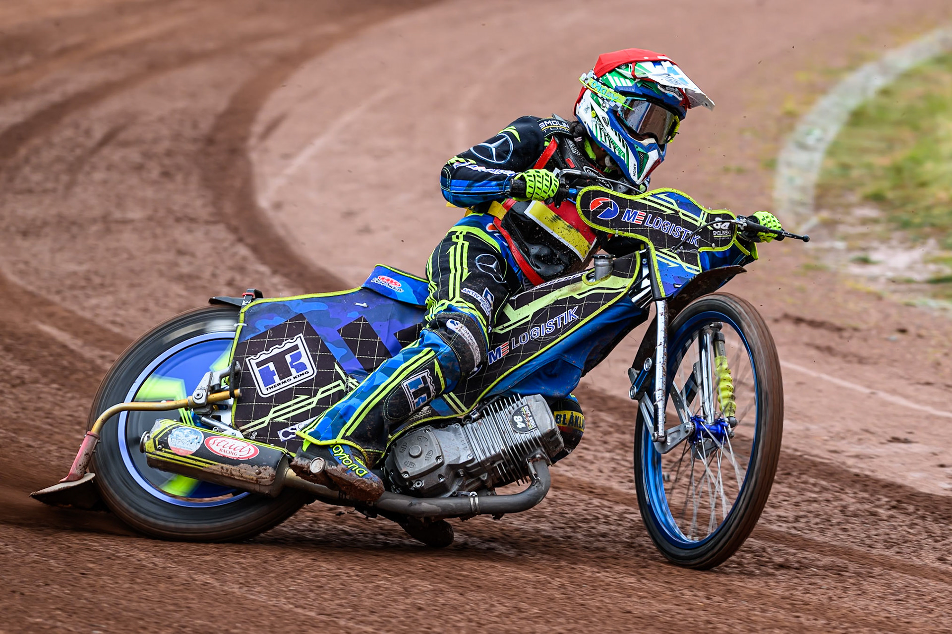 Patricia Erhart of Germany in action during the FIM SGP2 Qualifying Round at the Peugeot Ashfield Stadium in Glasgow on Saturday 24th May 2025. (Photo: Ian Charles | MI News)