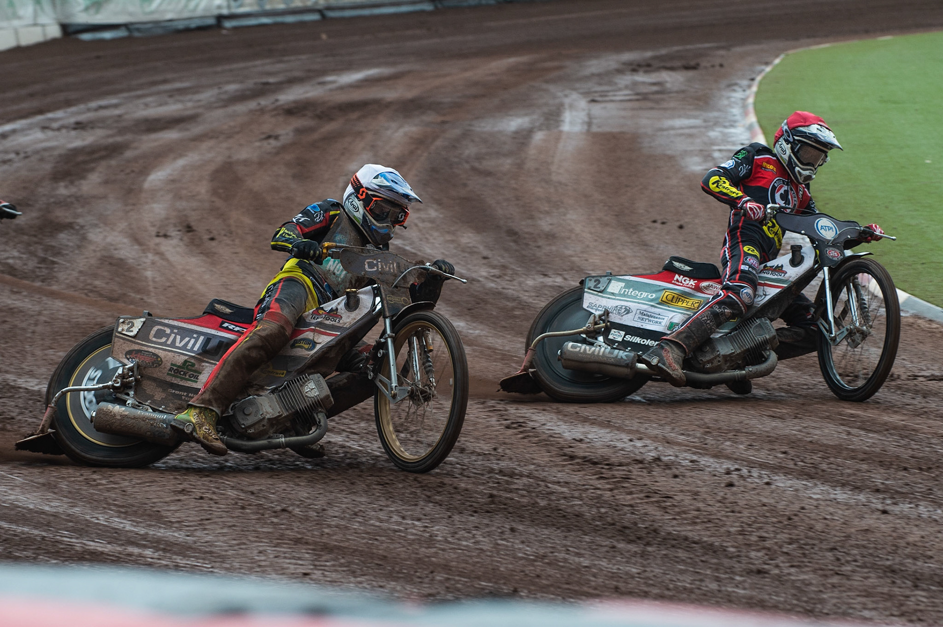 Photo by Ian Charles

Steve Worrall  (Red) passes Richie Worrall  (White) on the inside


Belle Vue Aces v Poole Pirates, British Speedway Premiership, Belle Vue National Speedway Stadium, Manchester, Monday 6  May  2019