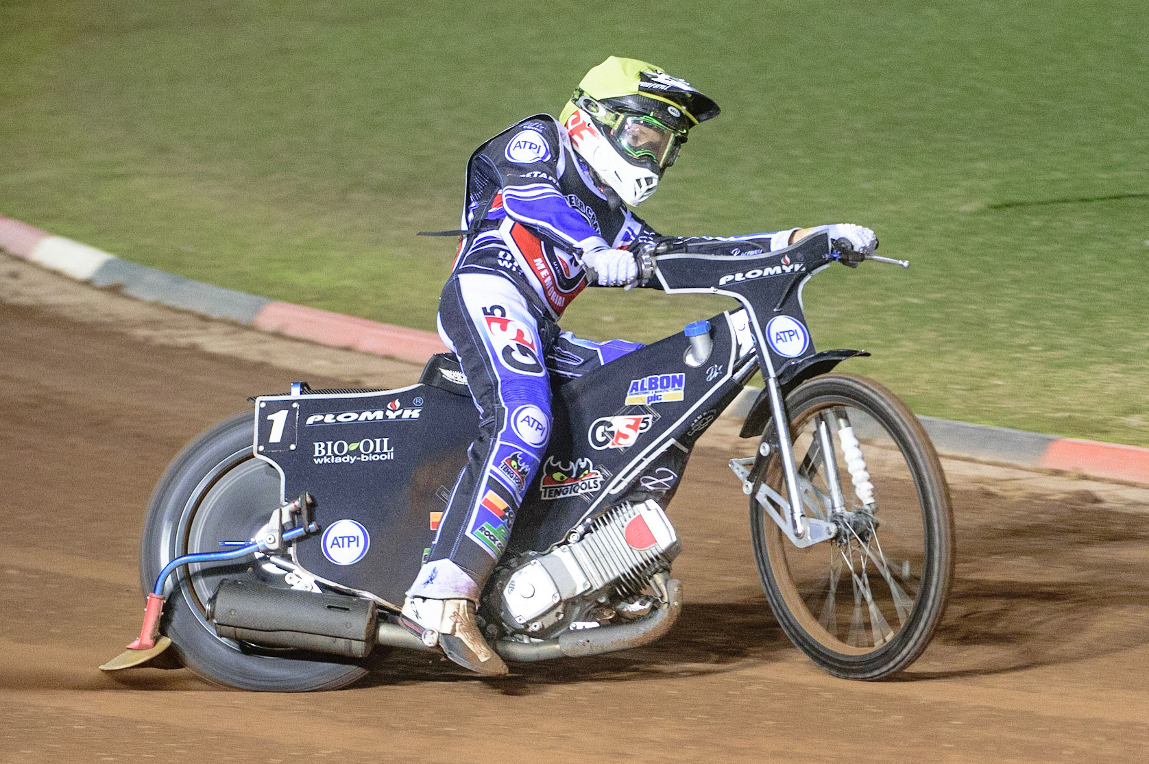MANCHESTER, UK. OCT 23RD  Dan Bewley in action during the Peter Craven Memorial Trophy event at the National Speedway Stadium, Manchester on Saturday 23rd October 2021. (Credit: Ian Charles | MI News)
