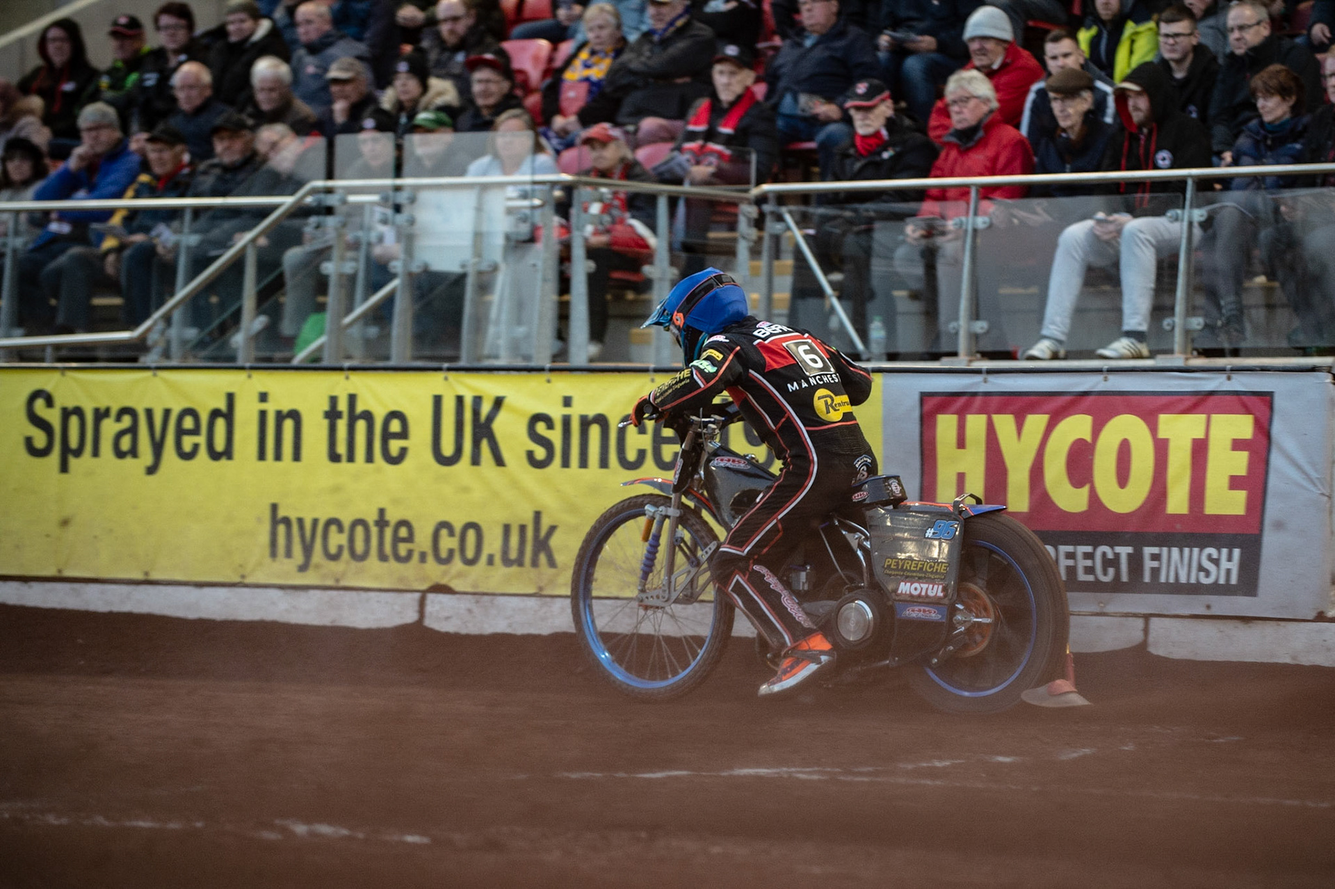 Photo by Ian Charles:

Dimitri Berge  leaves the start

Belle Vue Aces v Peterborough Panthers, British Speedway Premiership, National Speedway Stadium, Manchester, Monday, 29, April, 2019
