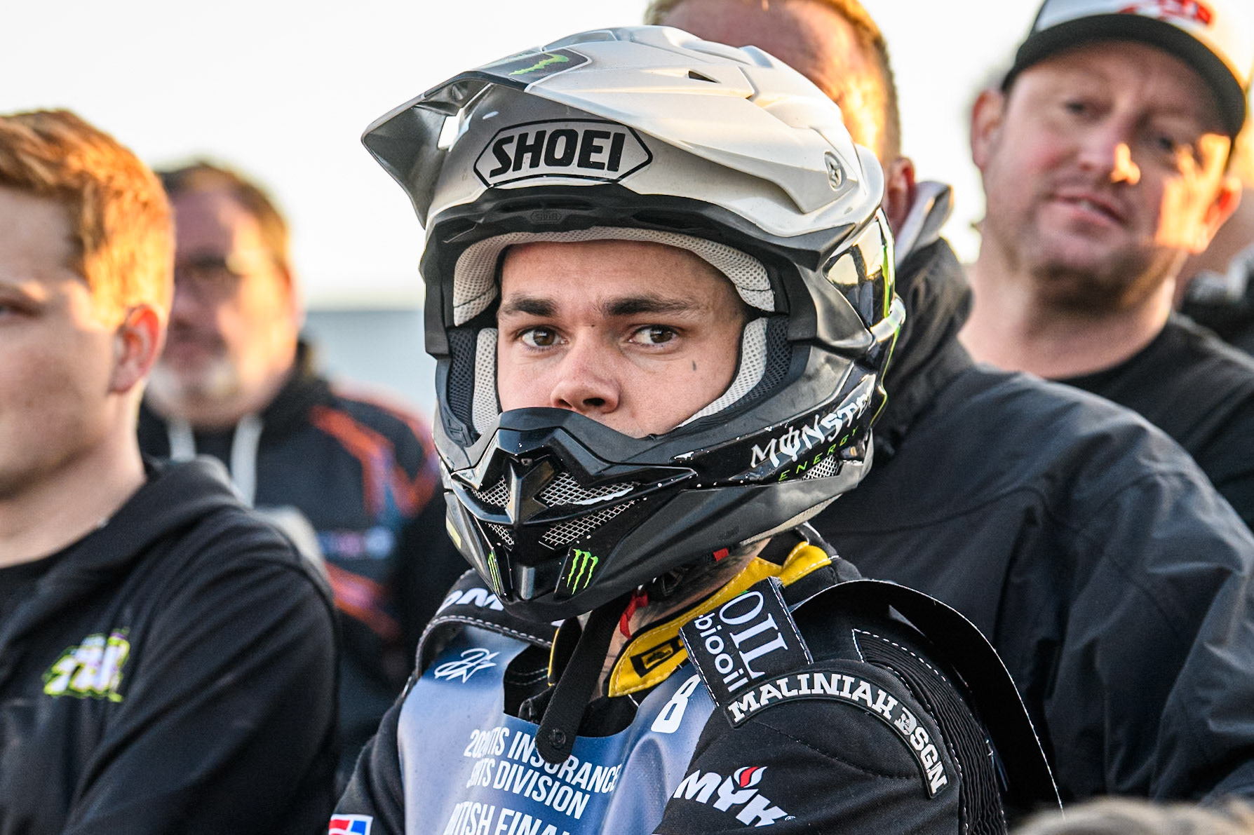 Tai Woffinden watches the racing before his next heat during the Attis Insurance Sports Division British Speedway Championship Final at the National Speedway Stadium, Manchester on Saturday 8th June 2024. (Photo: Ian Charles | MI News)