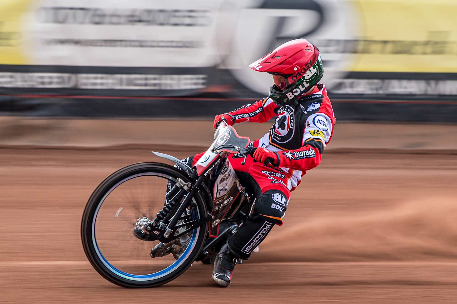 Brady Kurtz in action during the Belle Vue Aces Media Day at the National Speedway Stadium, Manchester on Wednesday 12th March 2025. (Photo: Ian Charles | MI News)