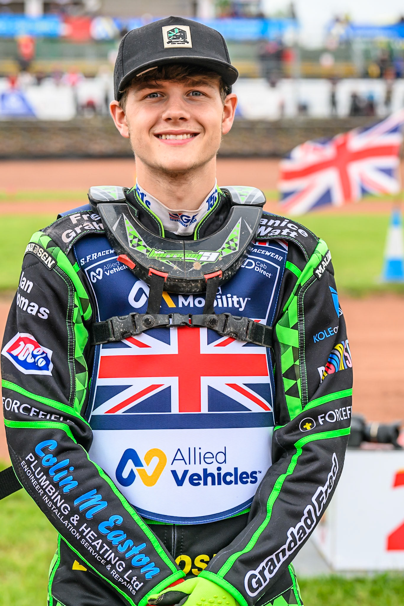 Reserve Luke Harrison of Great Britain during the FIM SGP2 Qualifying Round at the Peugeot Ashfield Stadium in Glasgow on Saturday 24th May 2025. (Photo: Ian Charles | MI News)