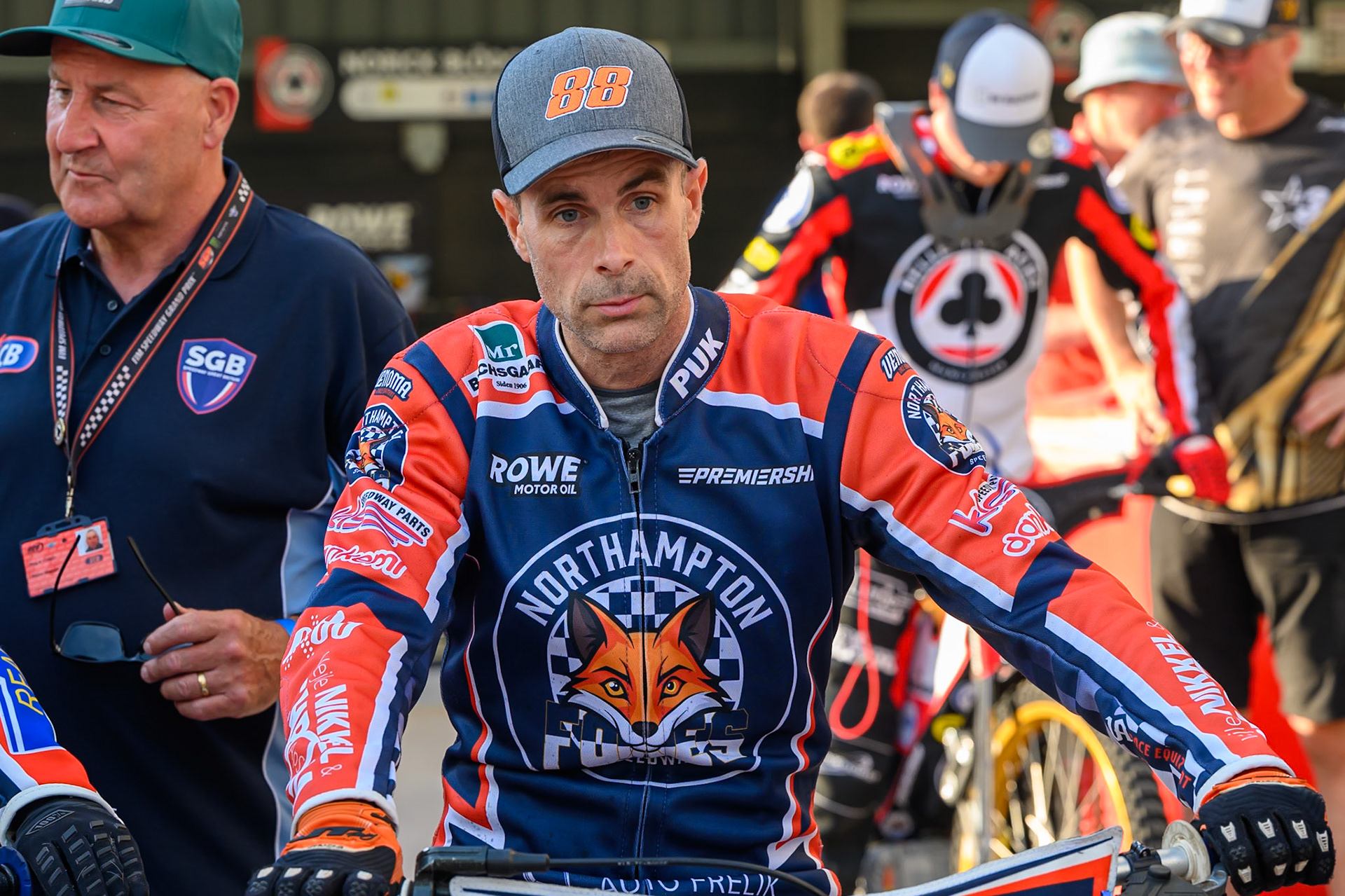 Niels-Kristian Iversen of Northampton Foxes during the Rowe Motor Oil Premiership match between Belle Vue Aces and Northampton Foxes at the National Speedway Stadium, Manchester on Monday 13th July 2026. (Photo: Ian Charles | MI News)