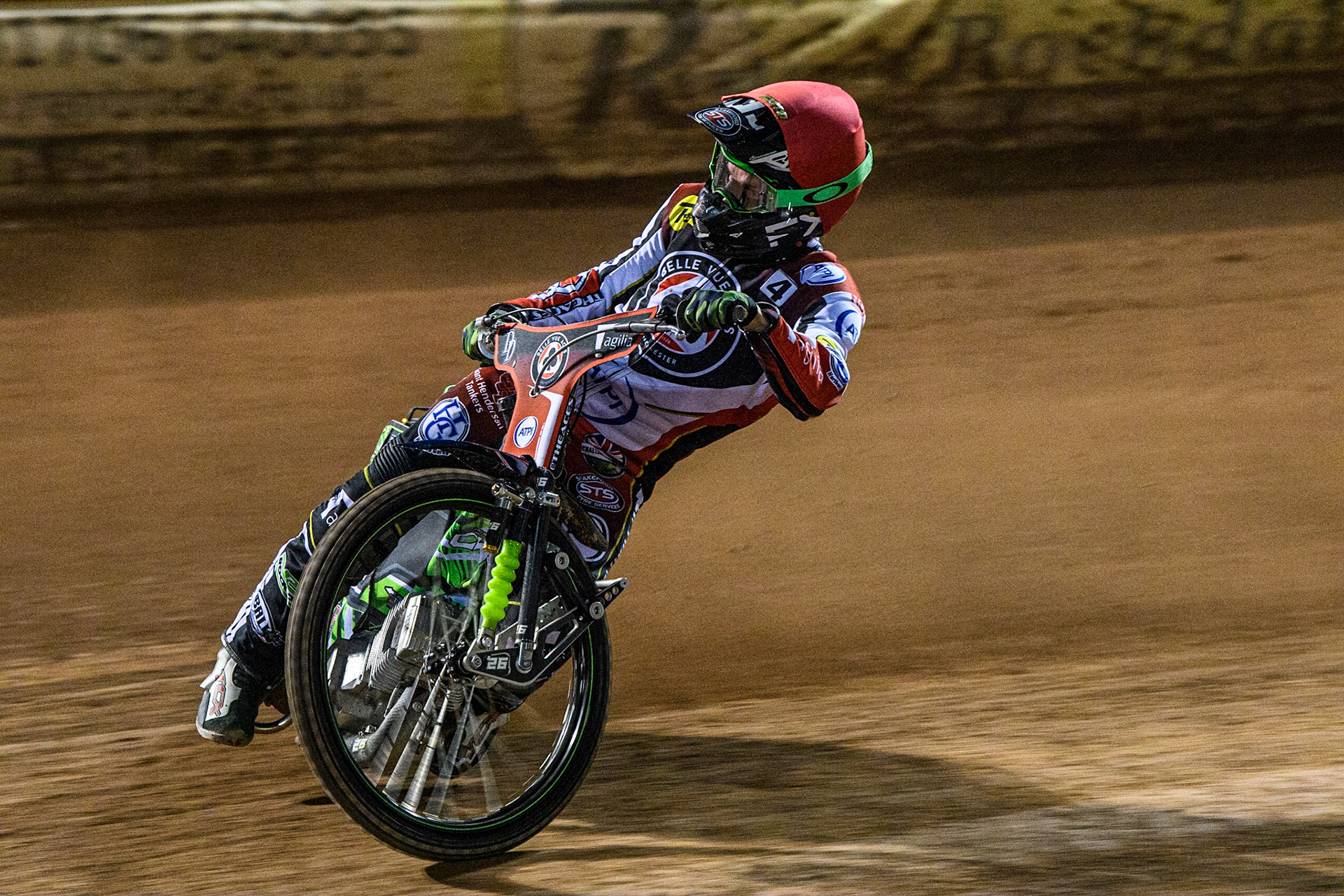 Charles Wright  in action for  Belle Vue ATPI Aces during the SGB Premiership match between Belle Vue Aces and Peterborough at the National Speedway Stadium, Manchester on Monday 24th April 2023. (Photo: Ian Charles | MI News)