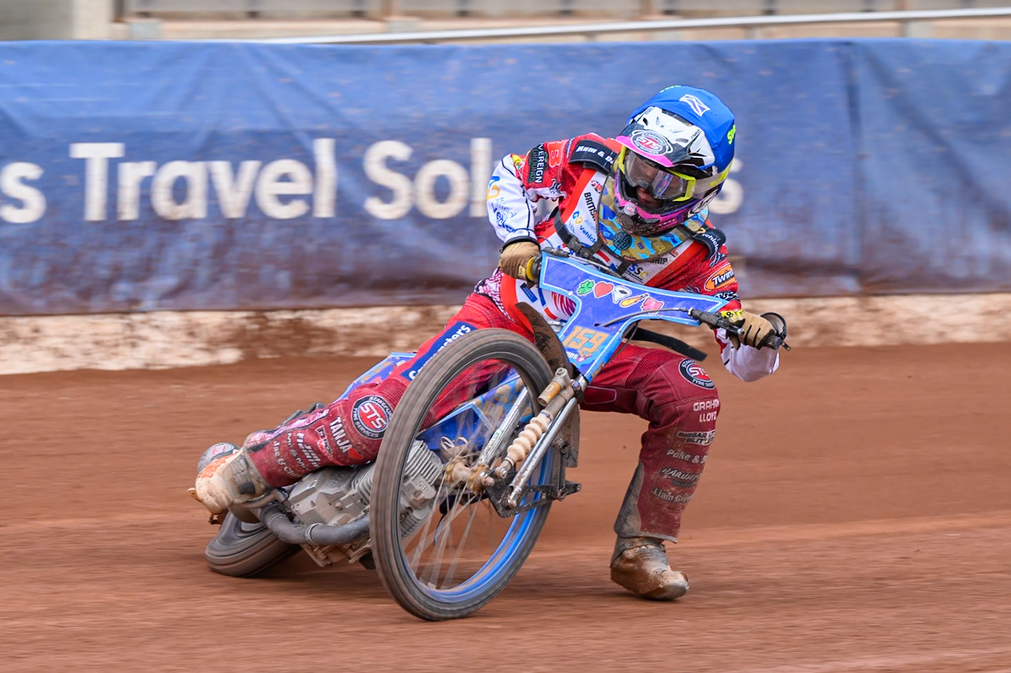 BRITISH YOUTH CHAMPIONSHIP (500cc): Stene Pijper (159) in action during the British Youth Speedway Championship at the National Speedway Stadium, Manchester on Sunday 10th May 2026. (Photo: Ian Charles | MI News)