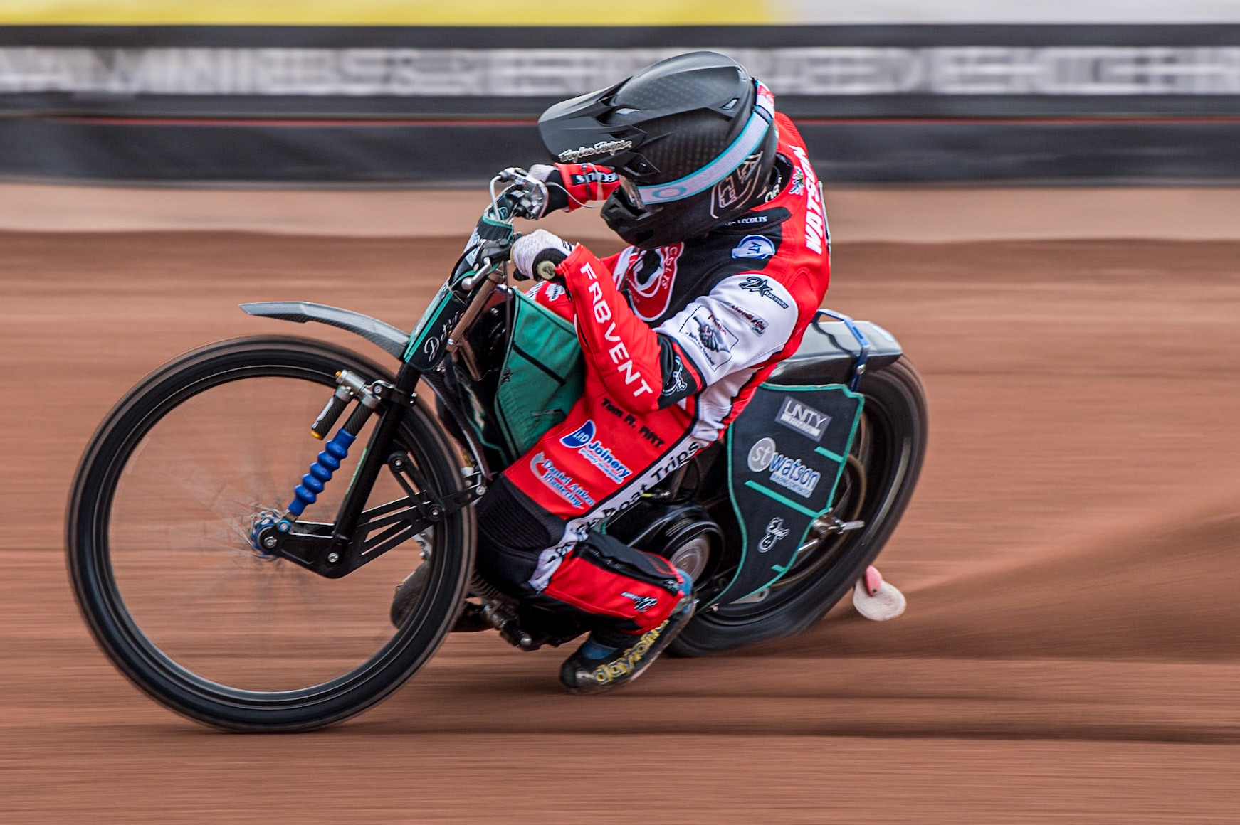 Mason Watson in action during the Belle Vue Aces Media Day at the National Speedway Stadium, Manchester on Wednesday 12th March 2025. (Photo: Ian Charles | MI News)