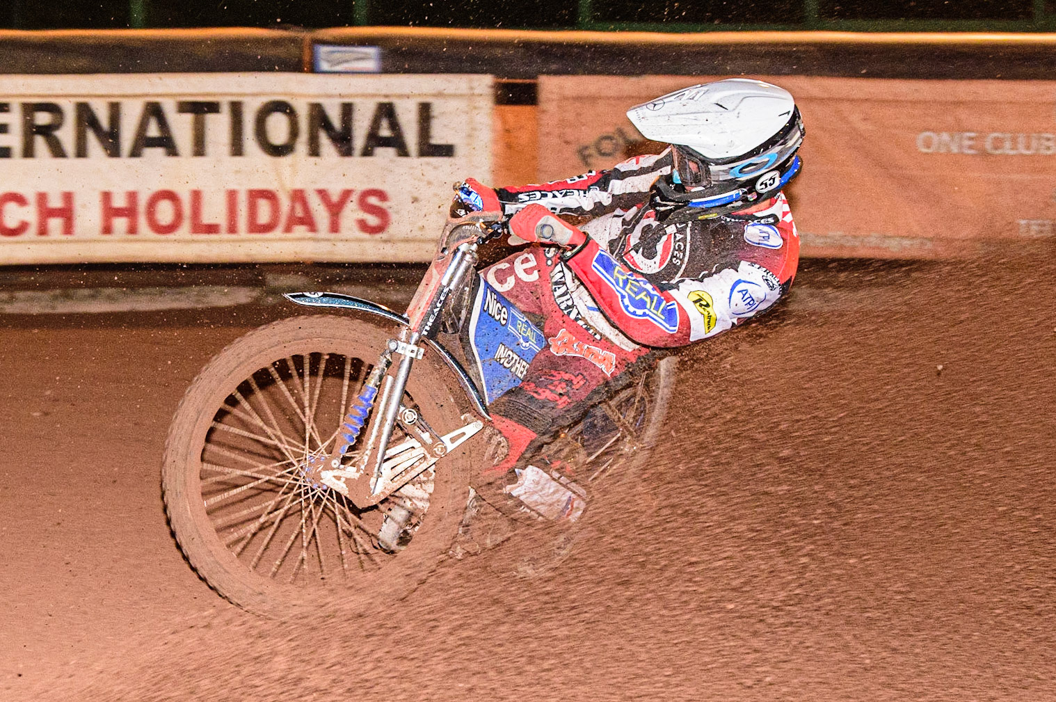 Matej Zagar  in action  for Belle Vue ATPI Aces during the SGB Premiership match between Wolverhampton Wolves and Belle Vue Aces at Monmore Green Stadium, Wolverhampton on Monday 29th August 2022. (Credit: Ian Charles | MI News)