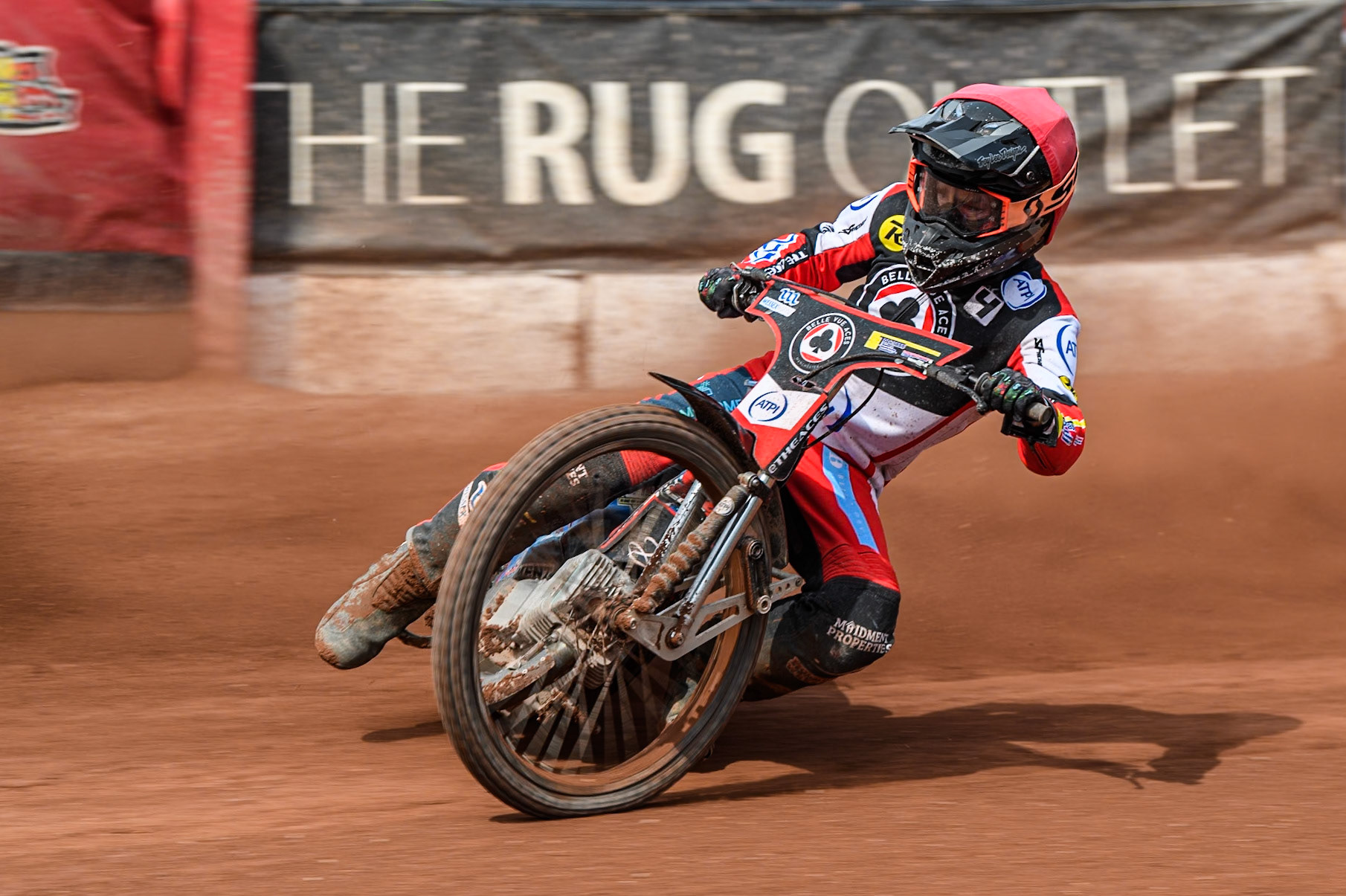 Belle Vue Aces' Ben Cook  in action during the Rowe Motor Oil Premiership match between Belle Vue Aces and Sheffield Tigers at the National Speedway Stadium, Manchester on Monday 26th August 2024. (Photo: Ian Charles | MI News)