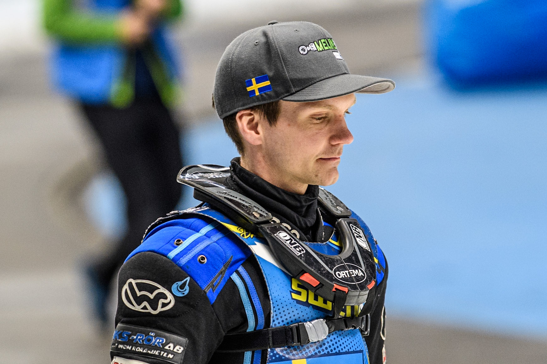 Niclas Svensson (192) of Sweden during the Ice Speedway Gladiators World Championship Final 2 at Max-Aicher-Arena, Inzell on Sunday 16th March 2025. (Photo: Ian Charles | MI News)