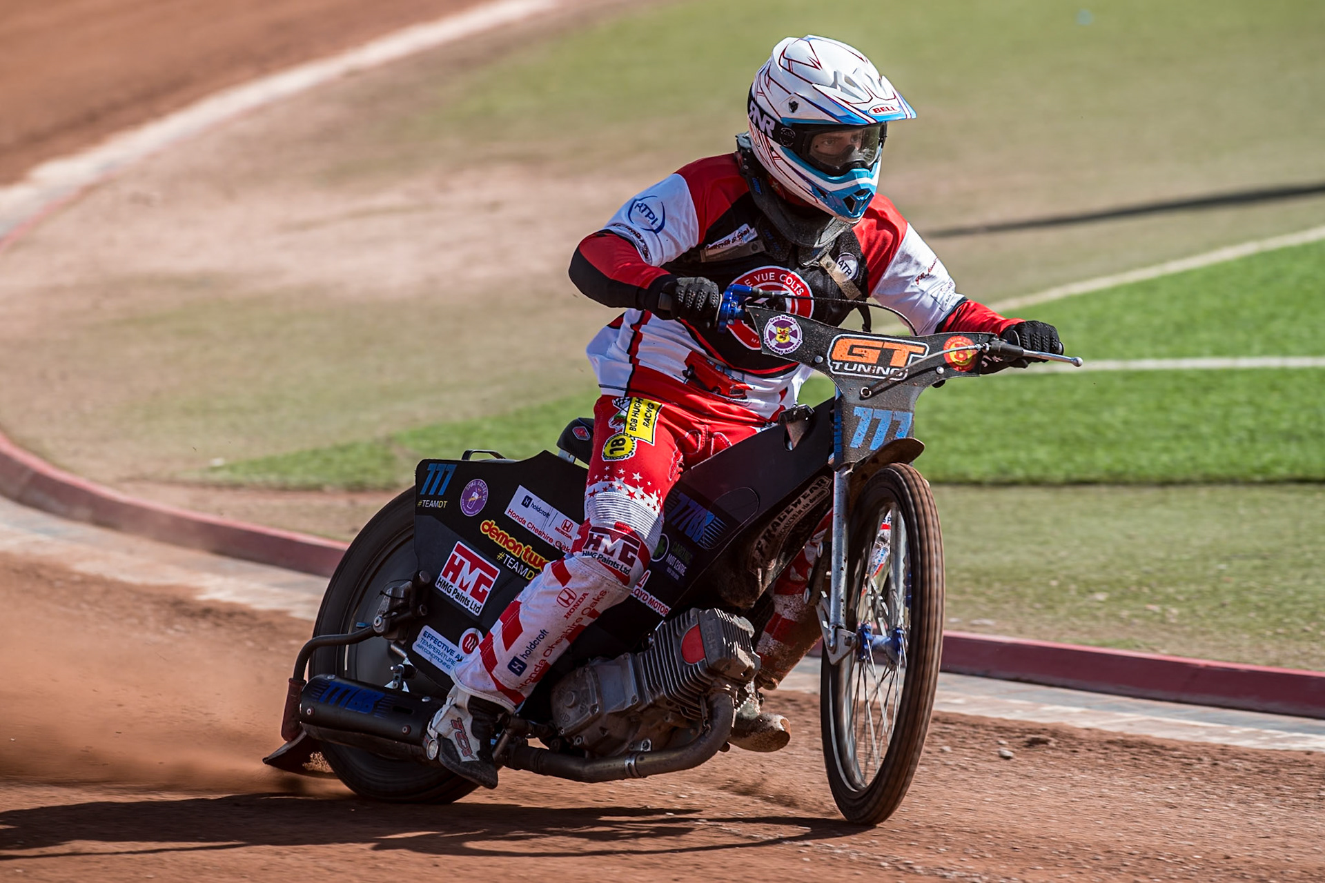 Billy Budd in action during the Belle Vue Aces Media Day at the National Speedway Stadium, Manchester on Wednesday 12th March 2025. (Photo: Ian Charles | MI News)