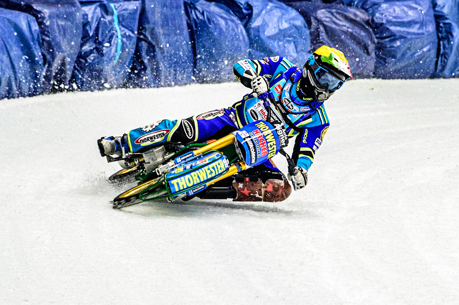 Luca Bauer in action  during the Race of Legends at the Max-Aicher-Arena, Inzell on Friday 17th March 2023. (Photo: Ian Charles | MI News)