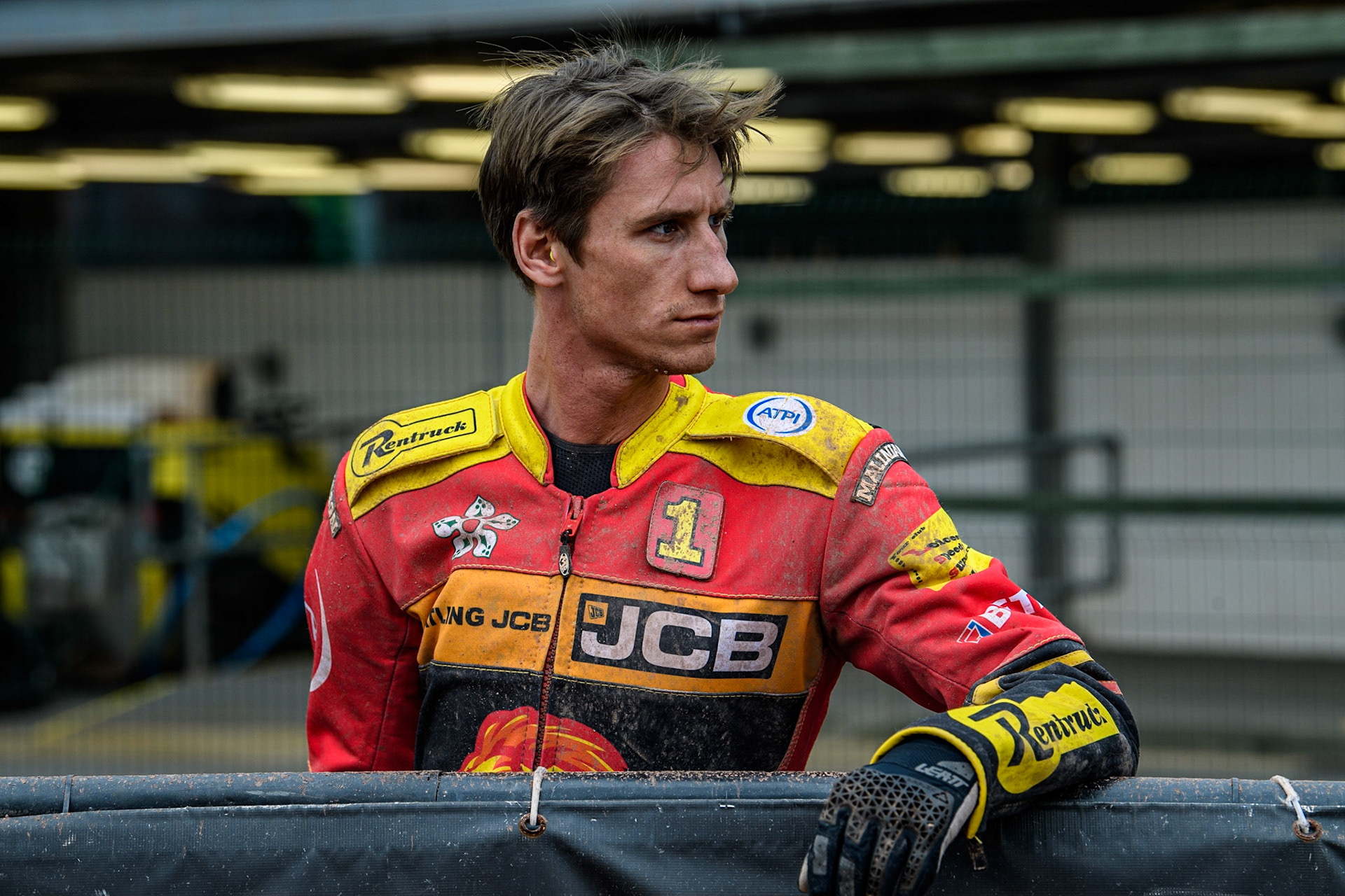 Max Fricke  watches the track prep during the SGB Premiership match between Belle Vue Aces and Leicester Lions at the National Speedway Stadium, Manchester on Monday 1st May 2023. (Photo: Ian Charles | MI News)