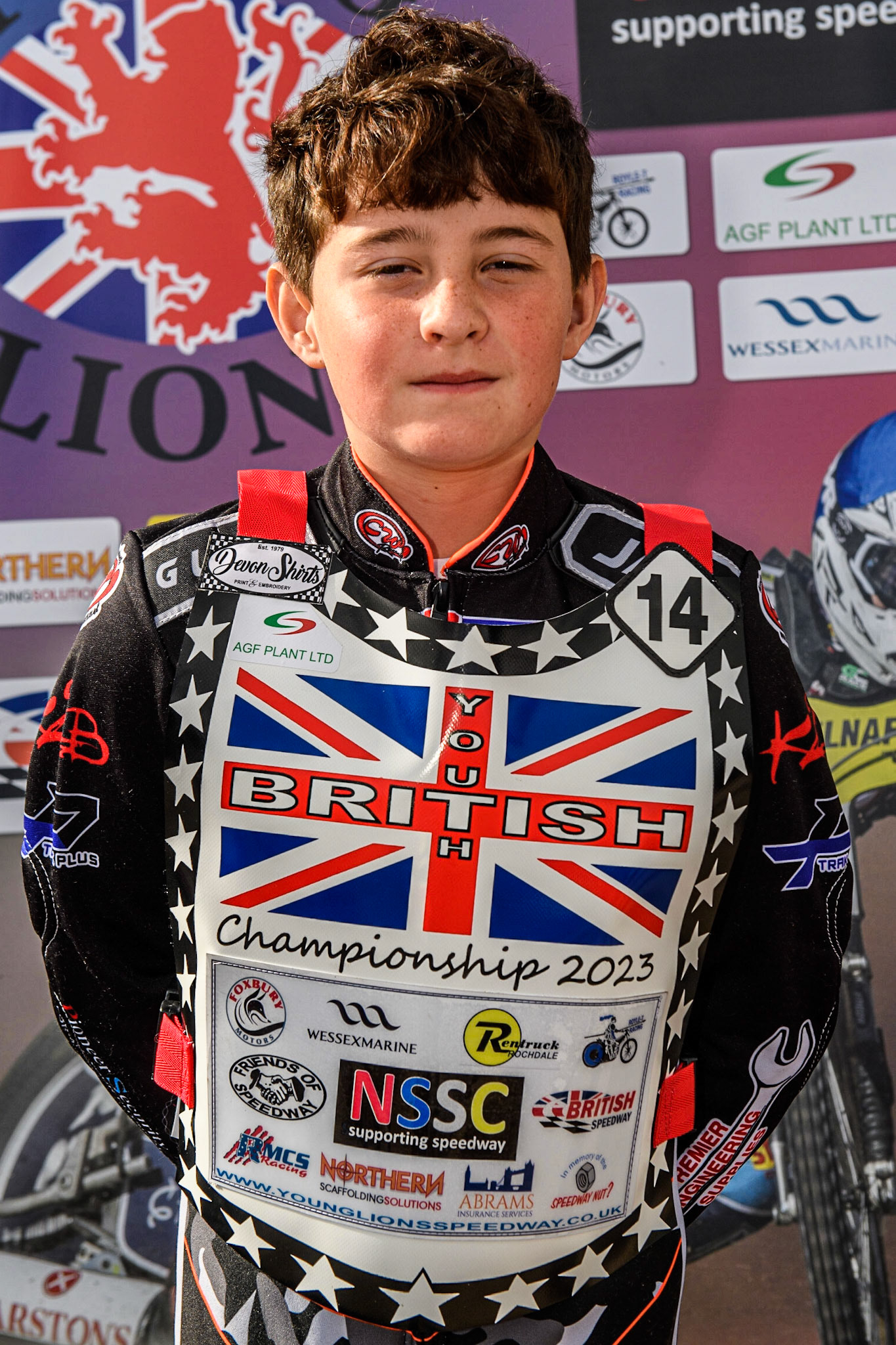 Kane Newby during the British Youth Championships at the National Speedway Stadium, Manchester on Friday 12th May 2023. (Photo: Ian Charles | MI News)