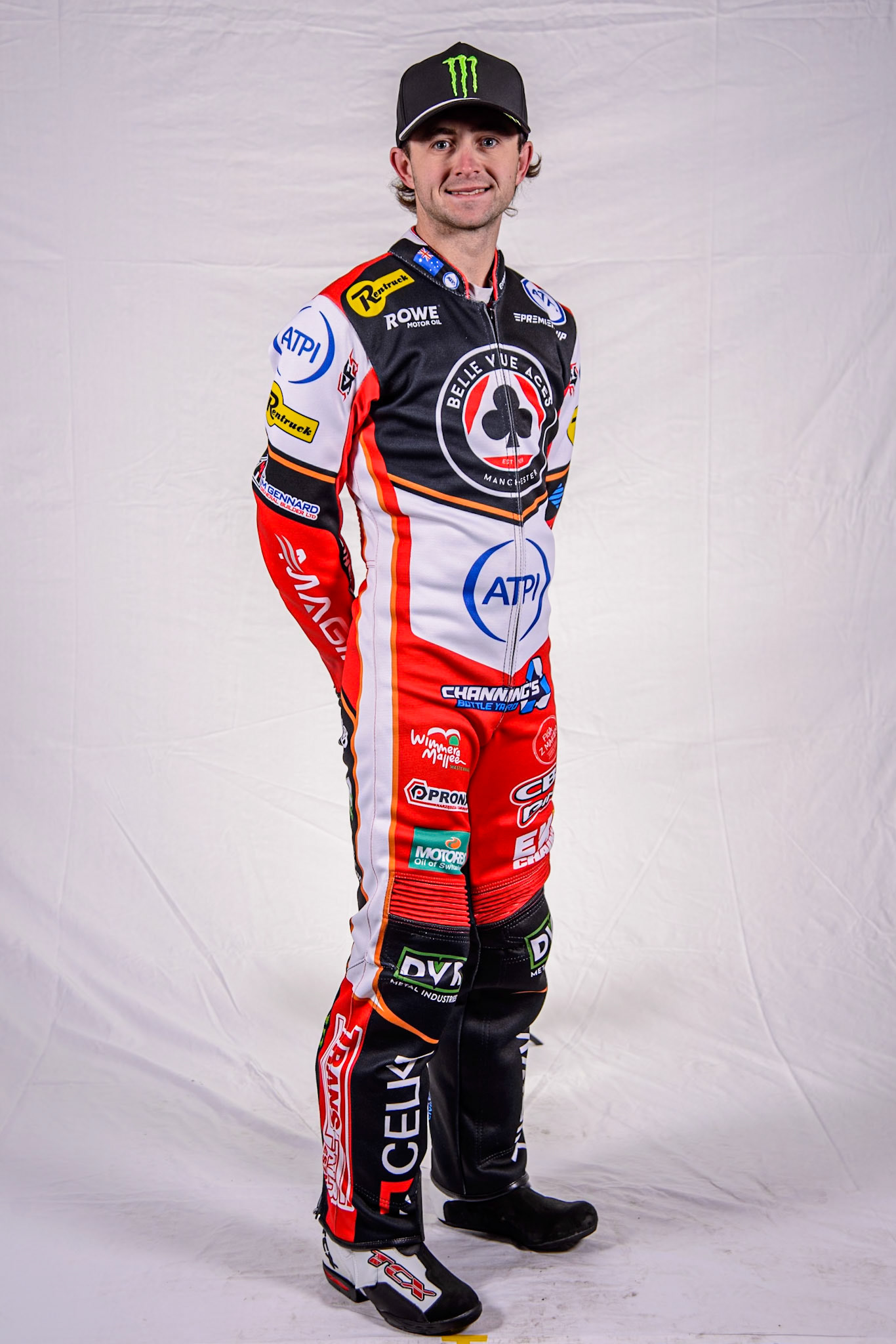 Jaimon Lidsey - Belle Vue Aces during the Belle Vue Aces Media Day at the National Speedway Stadium, Manchester on Wednesday 12th March 2025. (Photo: Ian Charles | MI News)