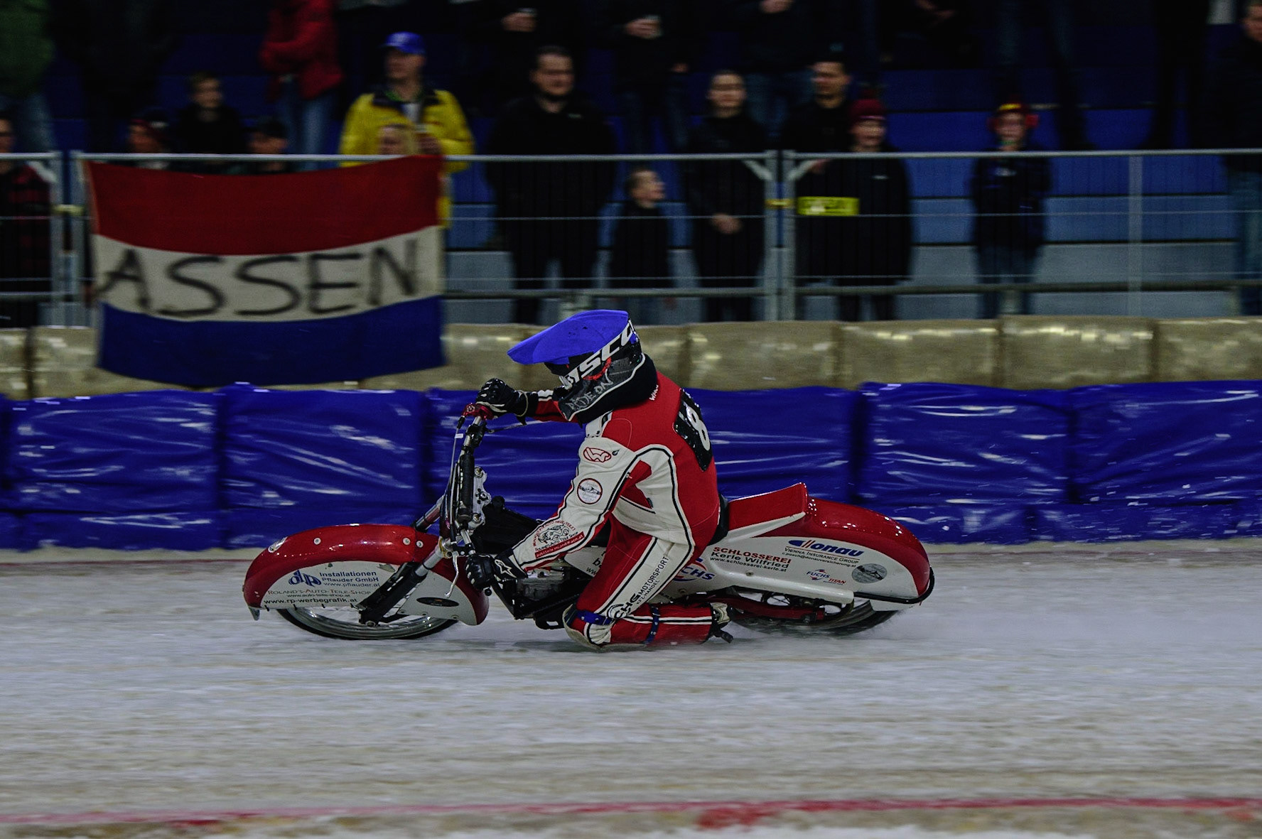 HEERENVEEN, NL. APR 1. Martin Posch in action  during the ROLOEF THIJS BOKAAL  at Ice Rink Thialf, Heerenveen on Friday 1st April 2022. (Credit: Ian Charles | MI News)