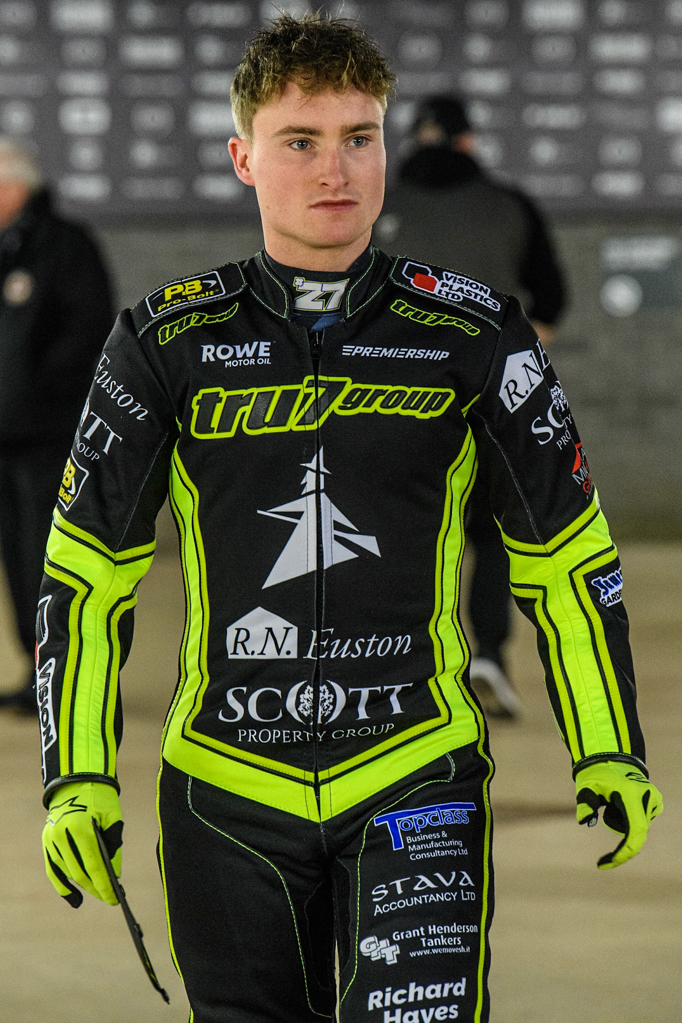 Tom Brennan of Ipswich Witches during the Premiership Cup Quarter Final 1st Leg match between Belle Vue Aces and Ipswich Witches at the National Speedway Stadium, Manchester on Monday 24th March 2025. (Photo: Ian Charles | MI News)