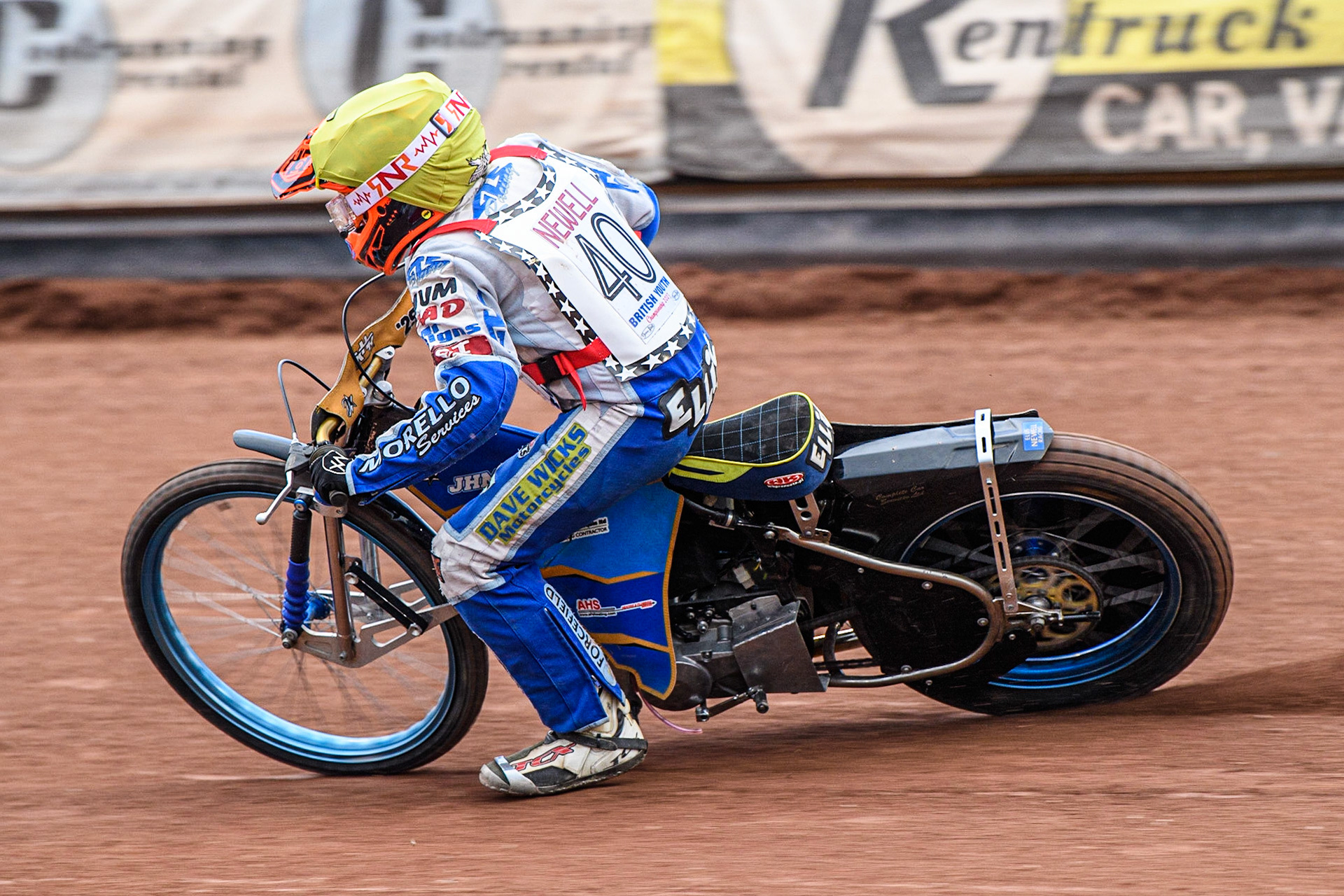 Ellis Newell  in action  during the British Youth Championships at the National Speedway Stadium, Manchester on Friday 12th May 2023. (Photo: Ian Charles | MI News)