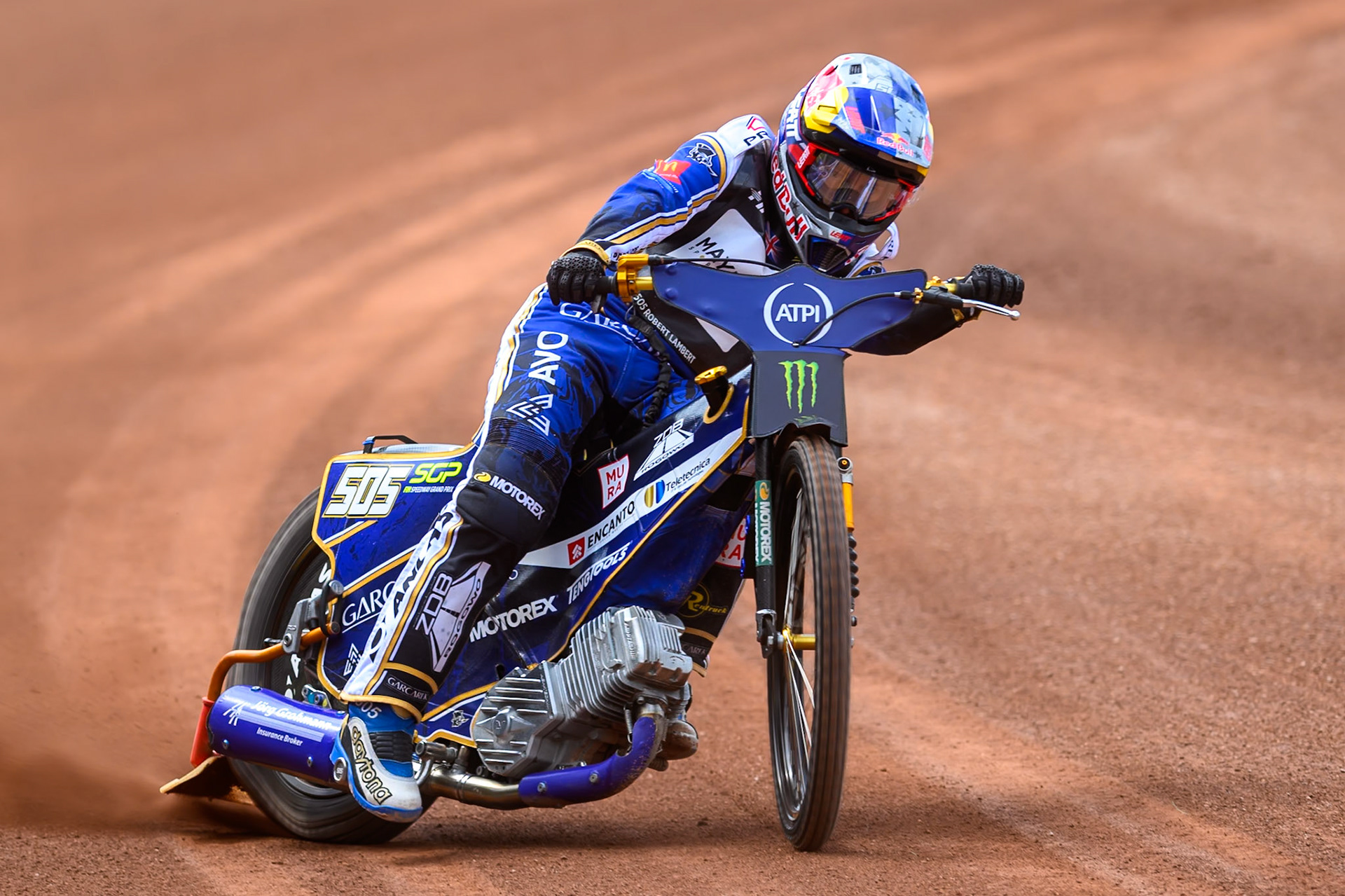 Robert Lambert (505) of Great Britain during practice for the ATPI  FIM Speedway GP of Manchester at the National Speedway Stadium, Manchester on Friday 5th June 2026. (Photo: Ian Charles | MI News)