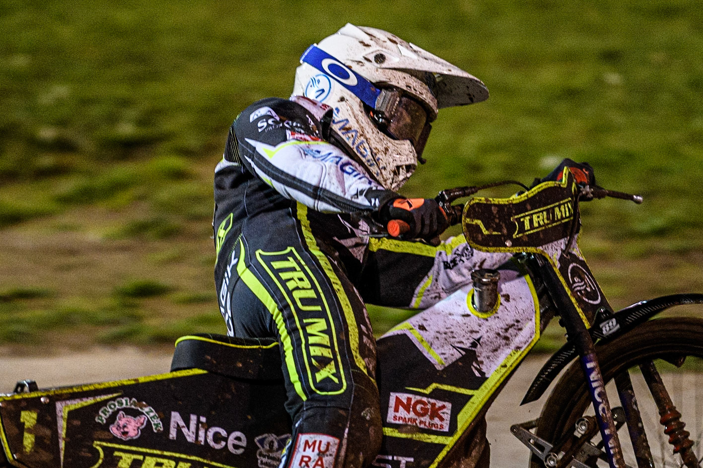 Emil Sayfutdinov in action for Ipswich Tru-Plant Witches during the Sports Insure Premiership Grand Final Second Leg match between Sheffield Tigers and Ipswich Witches at Owlerton Stadium, Sheffield on Thursday 5th October 2023. (Photo: Ian Charles | MI News)
