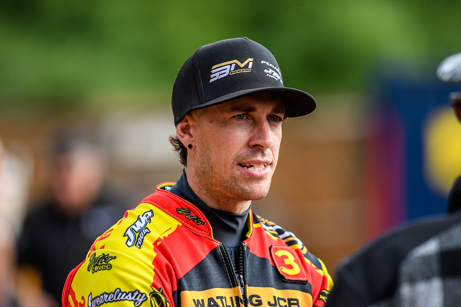 Leicester Lions' Sam Masters during the Rowe Motor Oil Premiership match between Leicester Lions and Belle Vue Aces at the Pidcock Motorcycles Arena, Leicester on Thursday 25th July 2024. (Photo: Ian Charles | MI News)