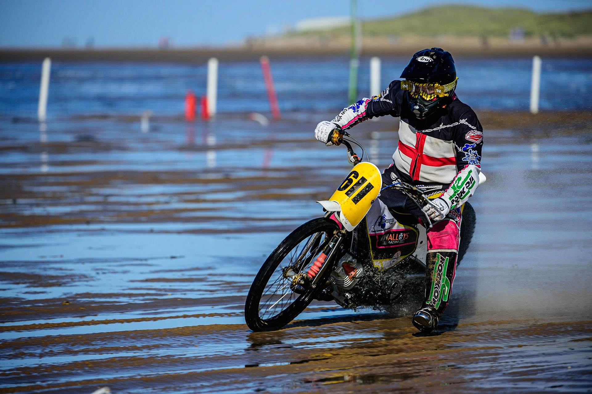 Paul Cooper (11) in action during the Fylde ACU British Sand Racing Masters Championship on  Sunday 2nd October 2022. (Credit: Ian Charles | MI News)
