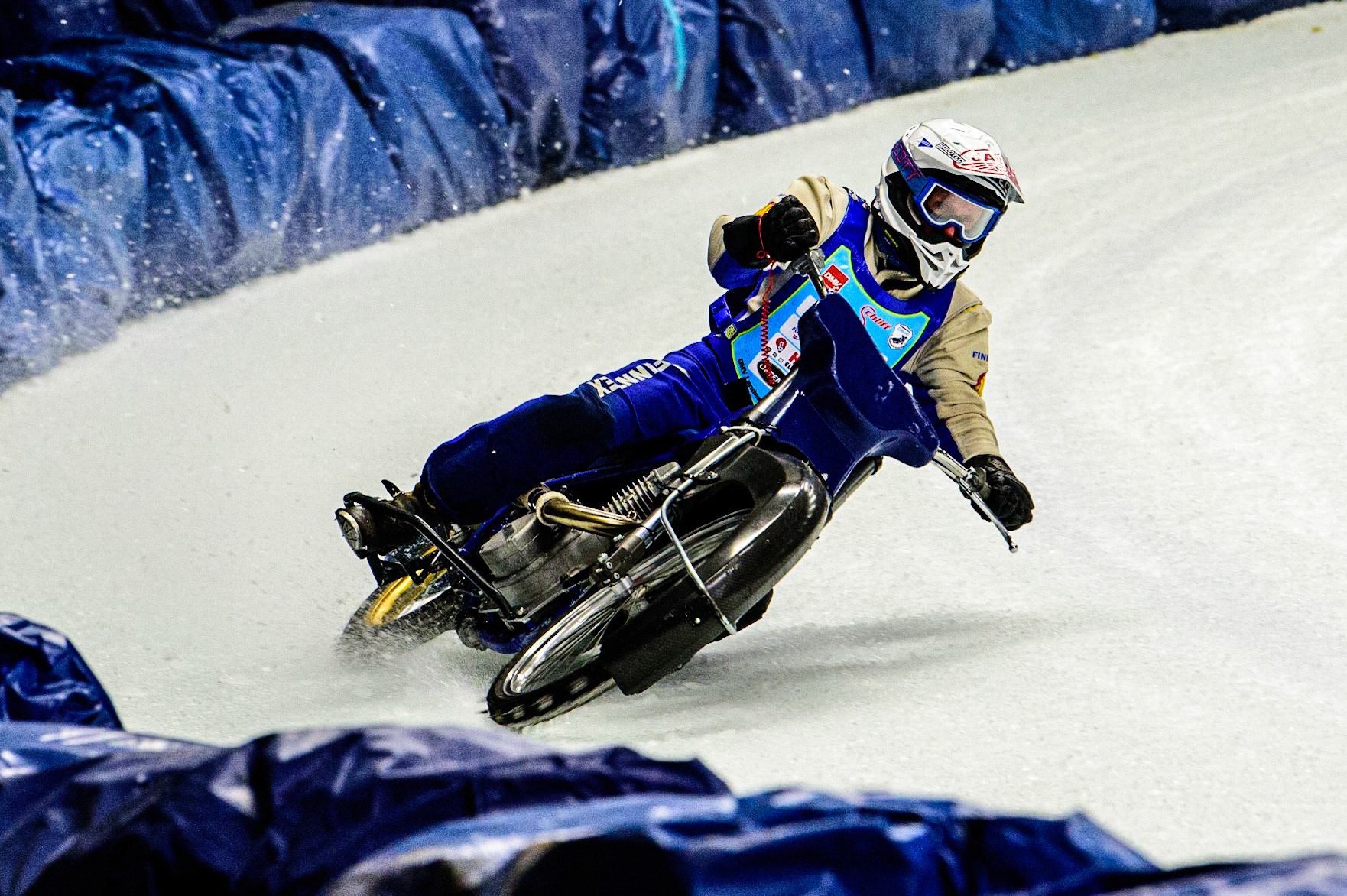 Jarno Hirvasoja in action during the Race of Legends at the Max-Aicher-Arena, Inzell on Friday 17th March 2023. (Photo: Ian Charles | MI News)