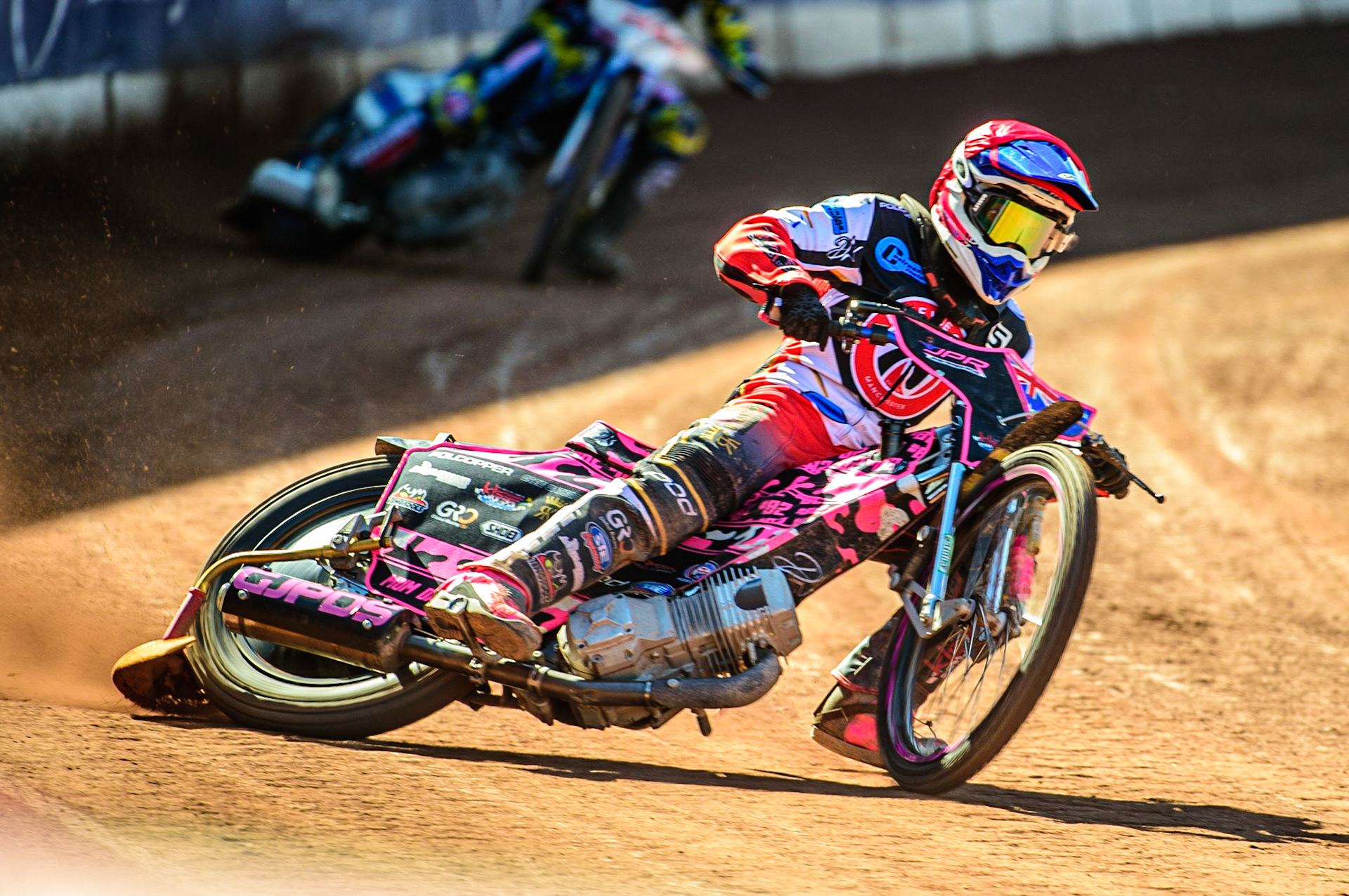 James Pearson   in action  for Belle Vue ‘Cool Running’ Colts during the National Development League match between Belle Vue Colts and Berwick Bullets at the National Speedway Stadium, Manchester on Friday 7th April 2023. (Photo: Ian Charles | MI News)