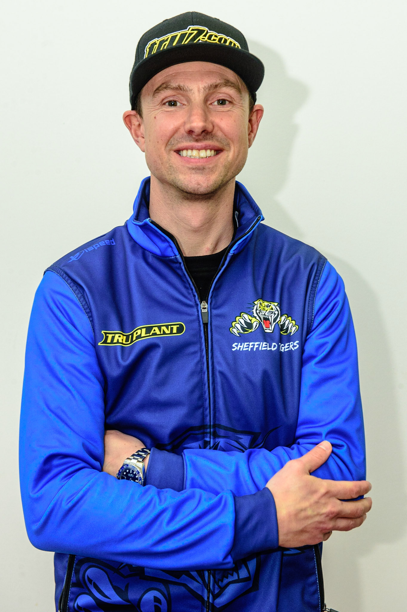 MANCHESTER, UK. APRIL 12TH: Sheffield Tigers Manager Simon Stead at the Discovery Networks Eurosport Speedway Season Launch at the National Speedway Stadium, Manchester on Tuesday 12th April 2022 (Credit: Ian Charles | MI News)