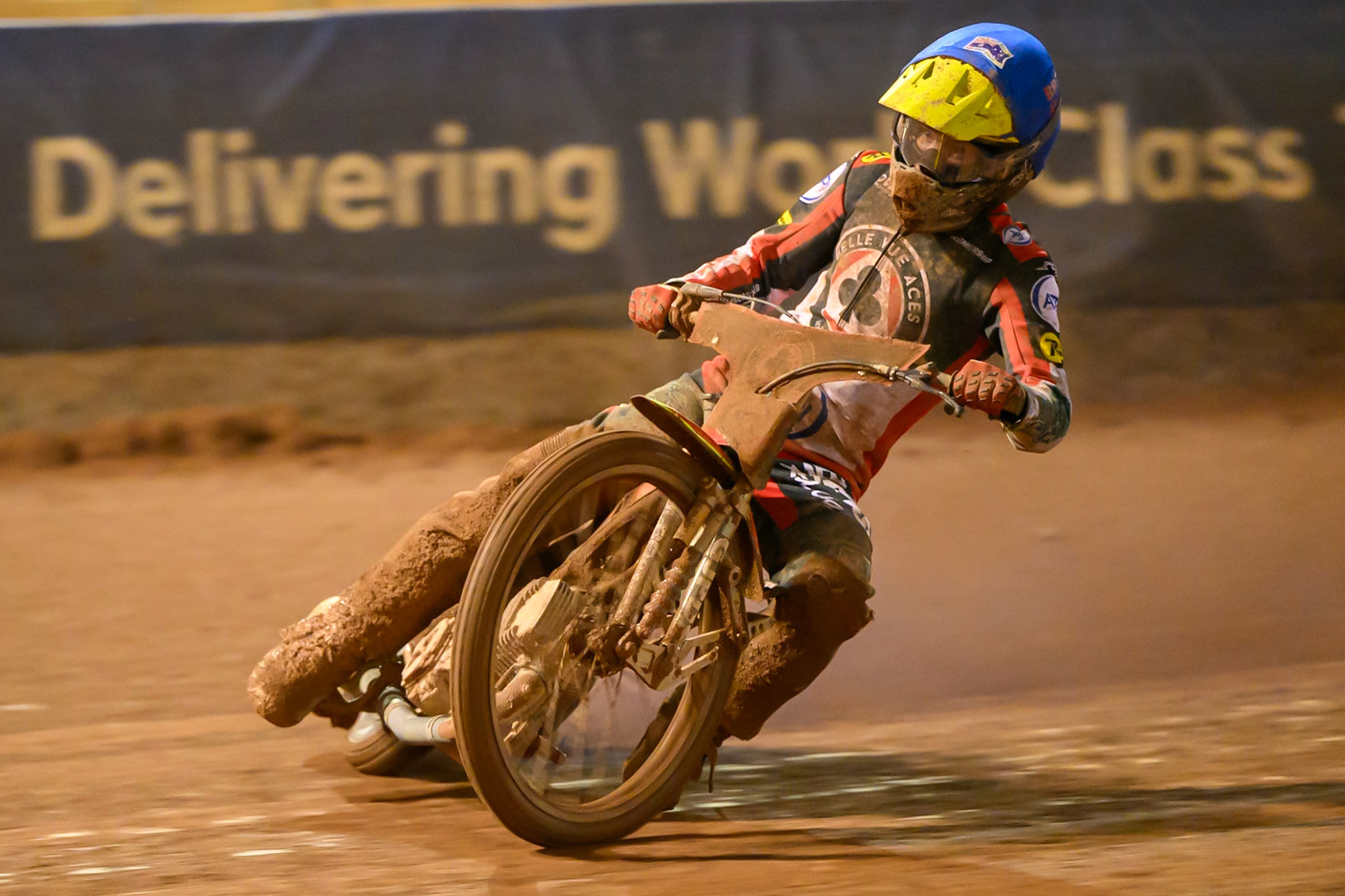 Tate Zischke of Belle Vue Aces in action during the Rowe Motor Oil Premiership Grand Final 2nd Leg between Belle Vue Aces and Sheffield Tigers at the National Speedway Stadium, Manchester on Friday 16th October 2026. (Photo: Ian Charles | MI News)