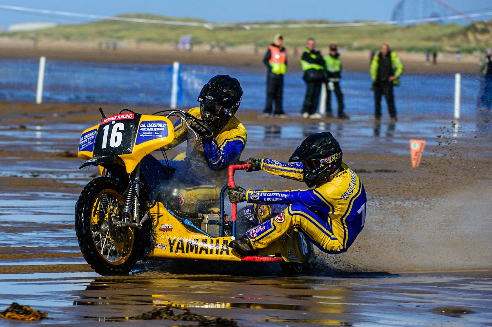 Josh Penfold &amp; Dan Woodbridge (16) during the Fylde ACU British Sand Racing Masters Championship on  Sunday 2nd October 2022. (Credit: Ian Charles | MI News)