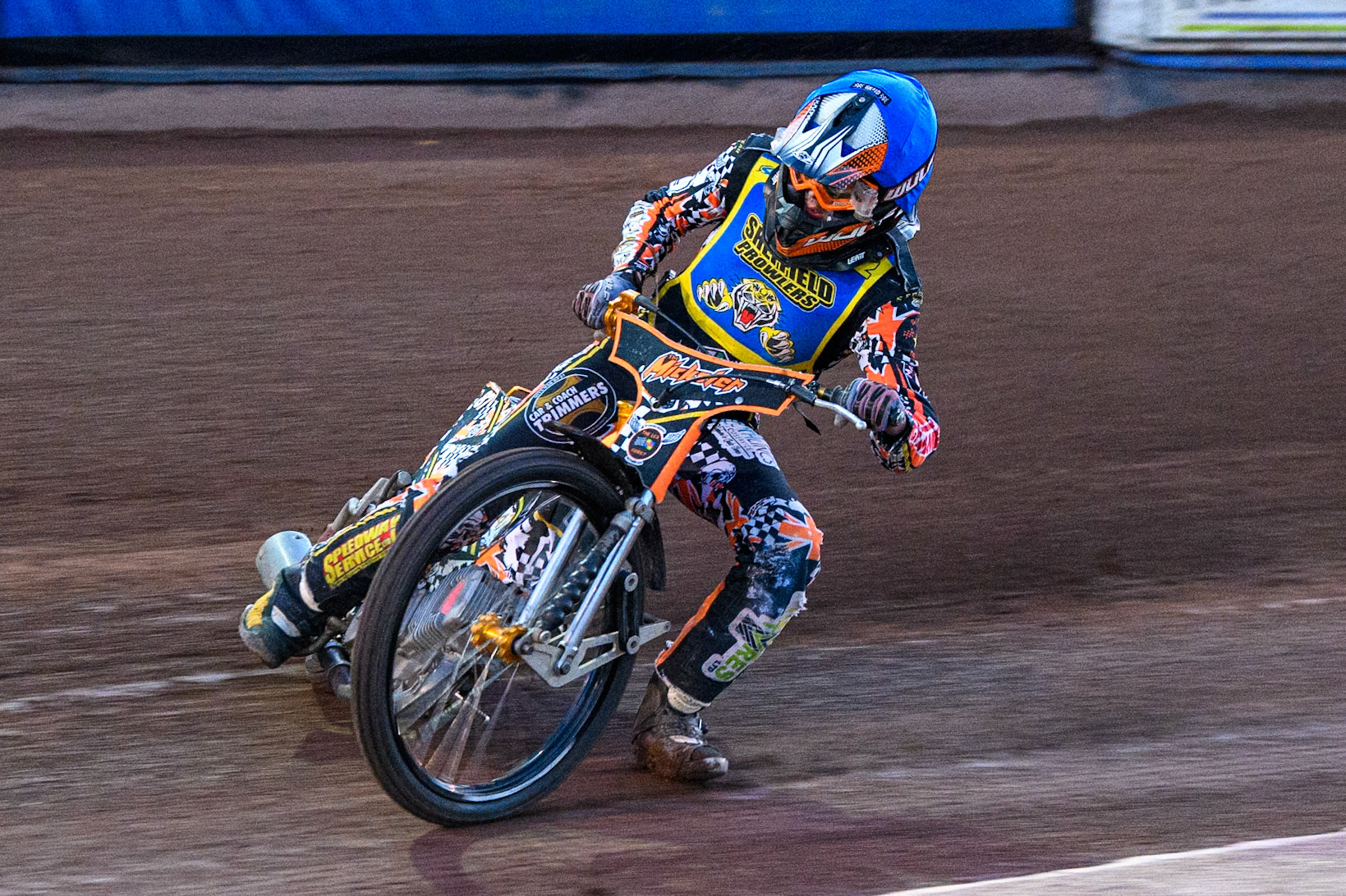 Sheffield Tiger Cubs' Mickie Simpson  in action during the WSRA National Development League match between Sheffield Tiger Cubs and Belle Vue Colts at Owlerton Stadium, Sheffield on Thursday 12th September 2024. (Photo: Ian Charles | MI News)