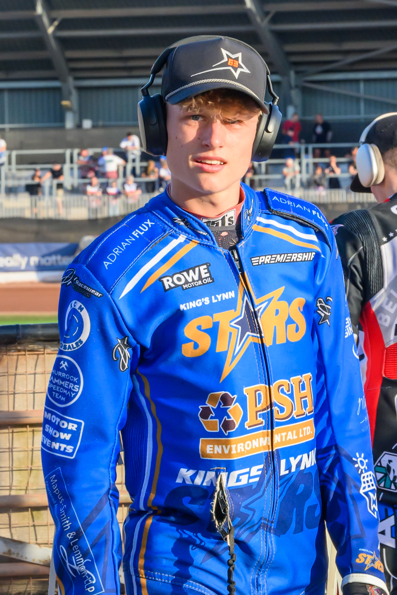 Cooper Rushen of Kings Lynn Stars during the Rowe Motor Oil Premiership match between Belle Vue Aces and King's Lynn Stars at the National Speedway Stadium, Manchester on Monday 10th August 2026. (Photo: Ian Charles | MI News)