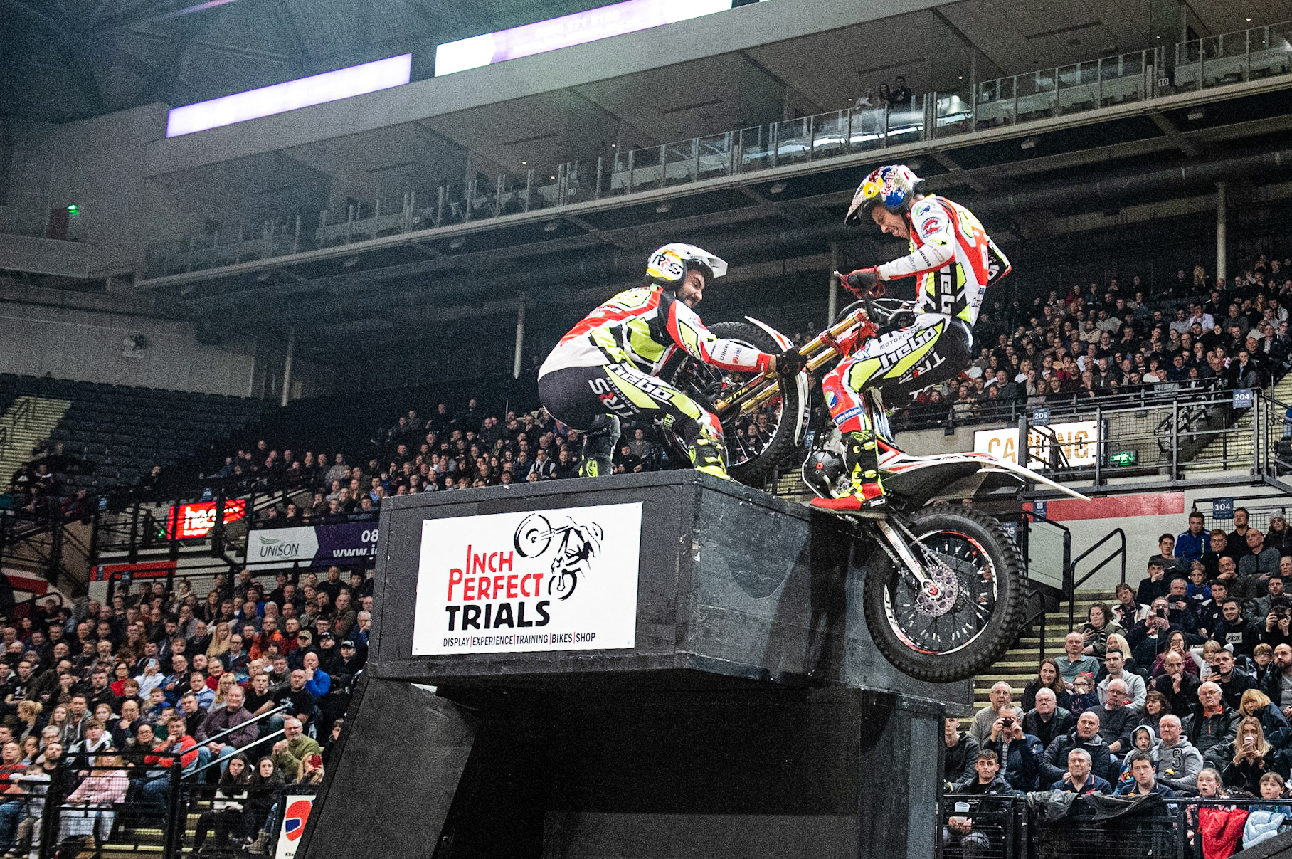 SHEFFIELD, ENGLAND  - DECEMBER 28TH   Adam Raga, Spain (TRRS) on Section 2 during the 25th Anniversary Sheffield Indoor Trial at the FlyDSA Arena, Sheffield on Saturday 28th December 2019. (Credit: Ian Charles | MI News)