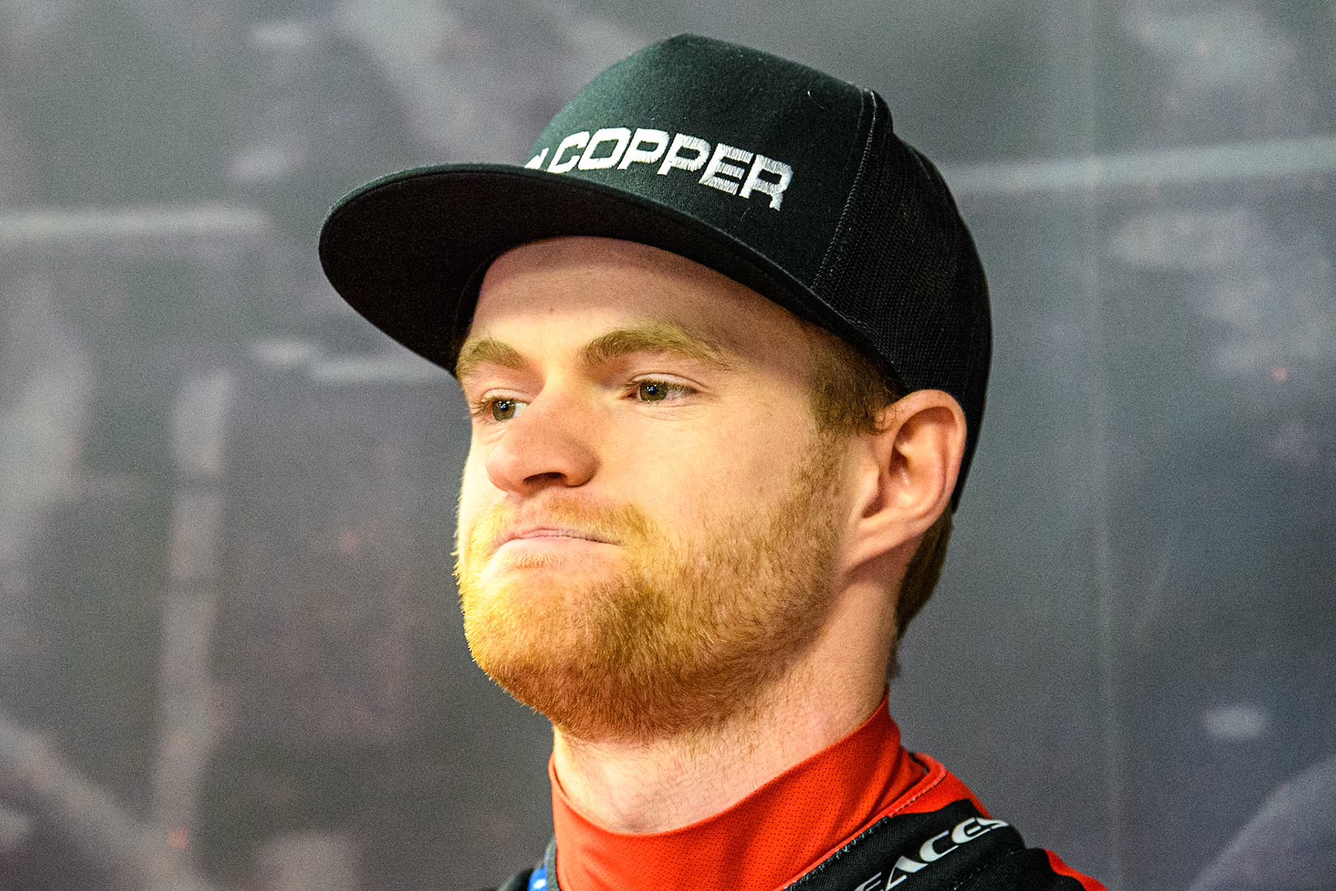 Belle Vue Aces' rider Brady Kurtz during the Belle Vue Aces Media Day at the National Speedway Stadium, Manchester on Monday 11th March 2024. (Photo: Ian Charles | MI News)