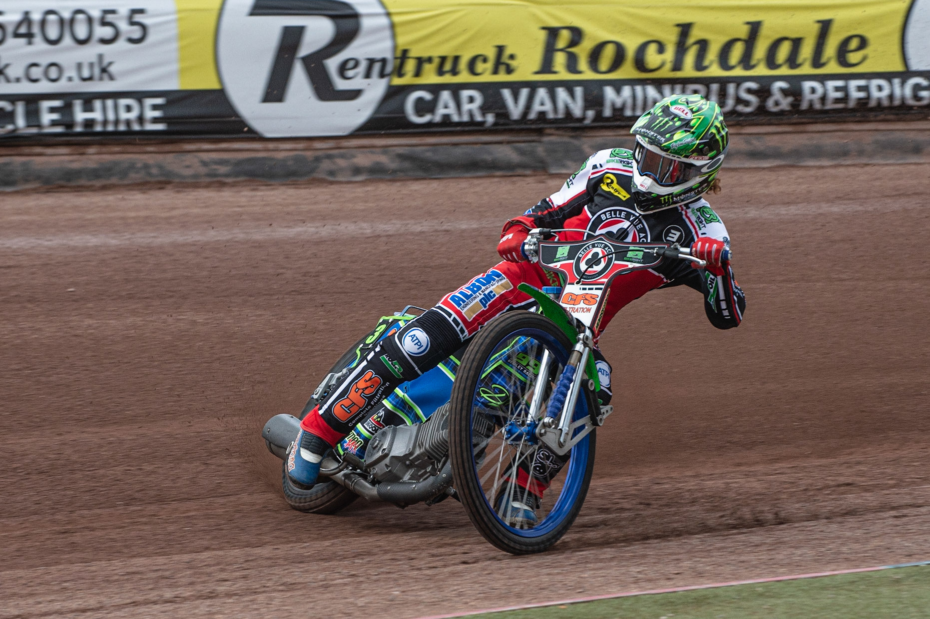 MANCHESTER, ENGLAND  - March 12  Dan Bewley of Belle Vue Aces in action   during The Belle Vue Speedway Media Day, at The National Speedway Stadium, Manchester, on Thursday 12 March 2020. (Credit: Ian Charles | MI News)