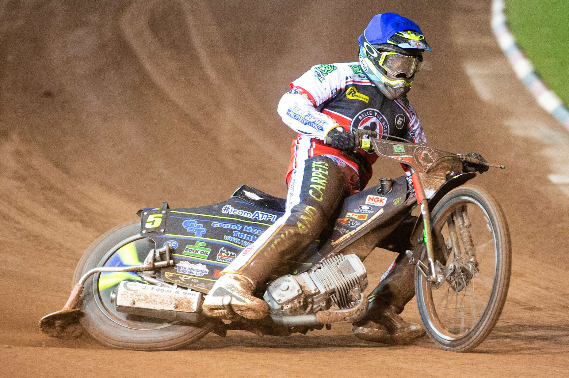 Photo: Ian CharlesKyle Bickley of Belle Vue 'BikeRight' Aces in action Belle Vue ‘Bikerite ’Aces v ‘ATPI’ All Stars, Premiership Challenge, National Speedway Stadium, Manchester Thursday  24  September  2020