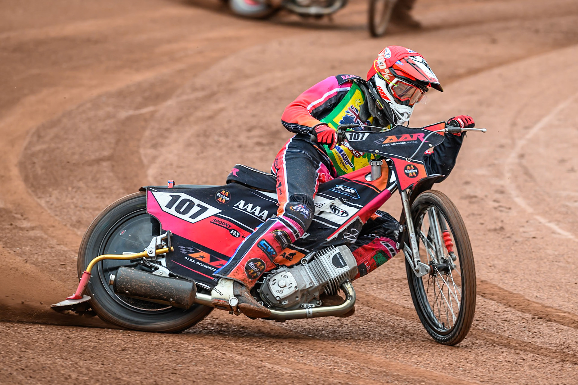 Alex Adamson of Australia in action during the FIM SGP2 Qualifying Round at the Peugeot Ashfield Stadium in Glasgow on Saturday 24th May 2025. (Photo: Ian Charles | MI News)