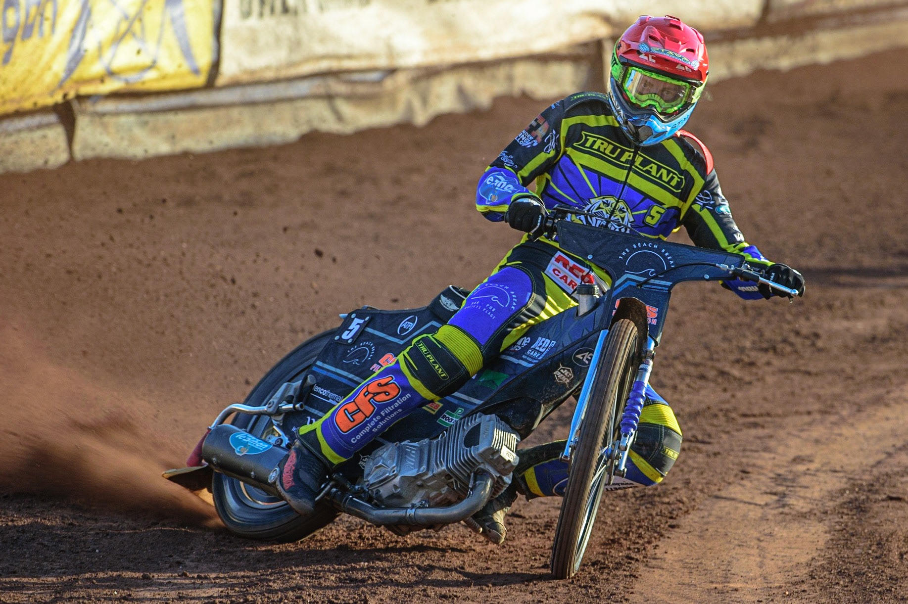 SHEFFIELD, UK. MAY 26TH  Adam Ellis  in action  for Sheffield TruPlant Tigers  during the SGB Premiership match between Sheffield Tigers and Belle Vue Aces at Owlerton Stadium, Sheffield on Thursday 26th May 2022. (Credit: Ian Charles | MI News)