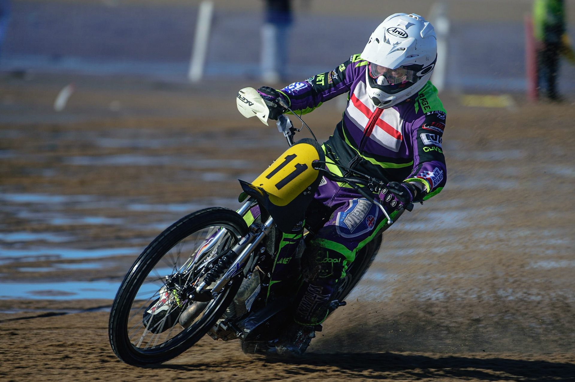Paul Cooper (11) on his way to victory in the final during the Fylde ACU British Sand Racing Masters Championship on  Sunday 2nd October 2022. (Credit: Ian Charles | MI News)