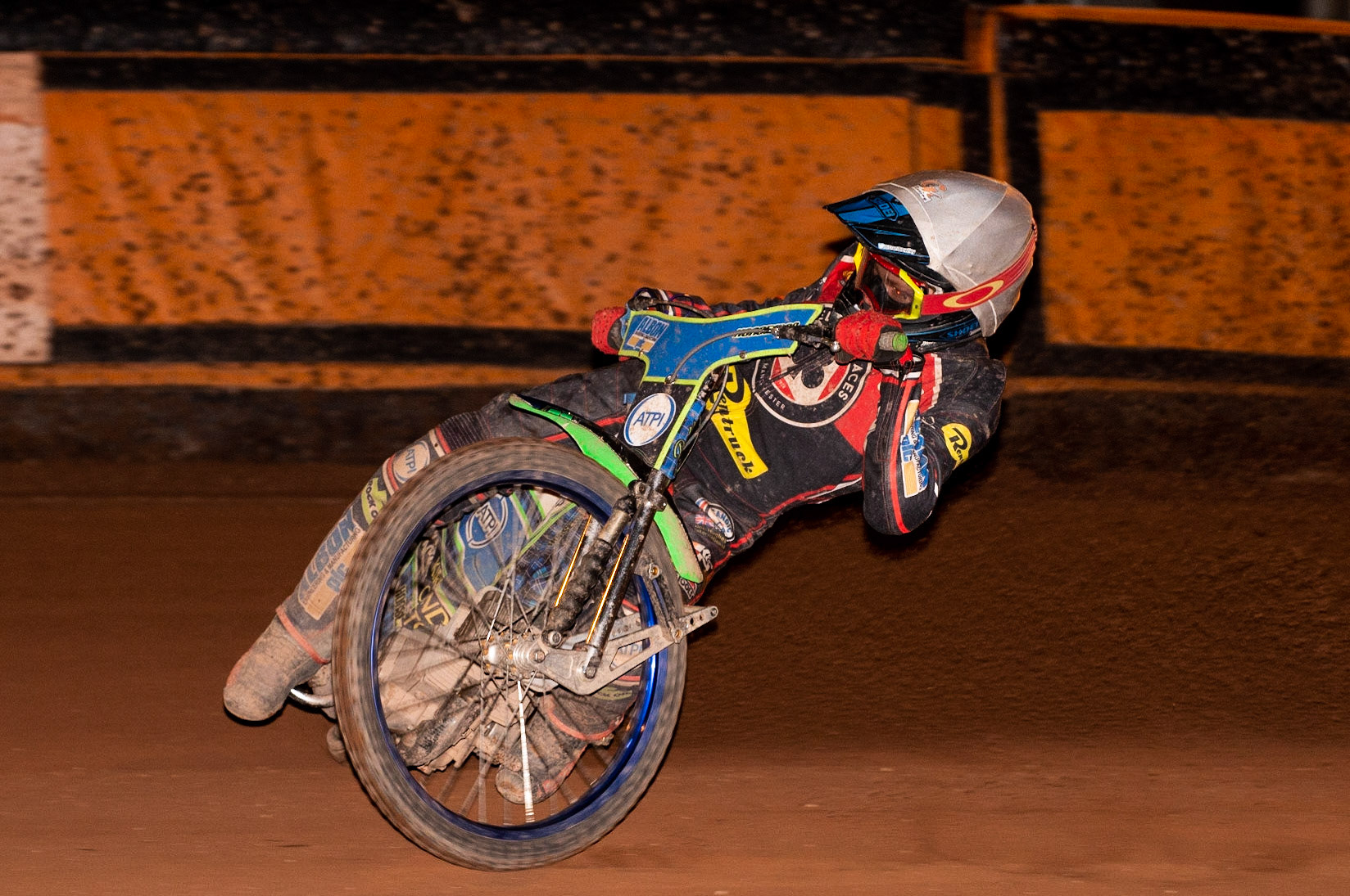 Photo by Ian Charles:

Dan Bewley  in action 

Wolverhampton Wolves v Belle Vue Aces, British Speedway Premiership 22 April 2019