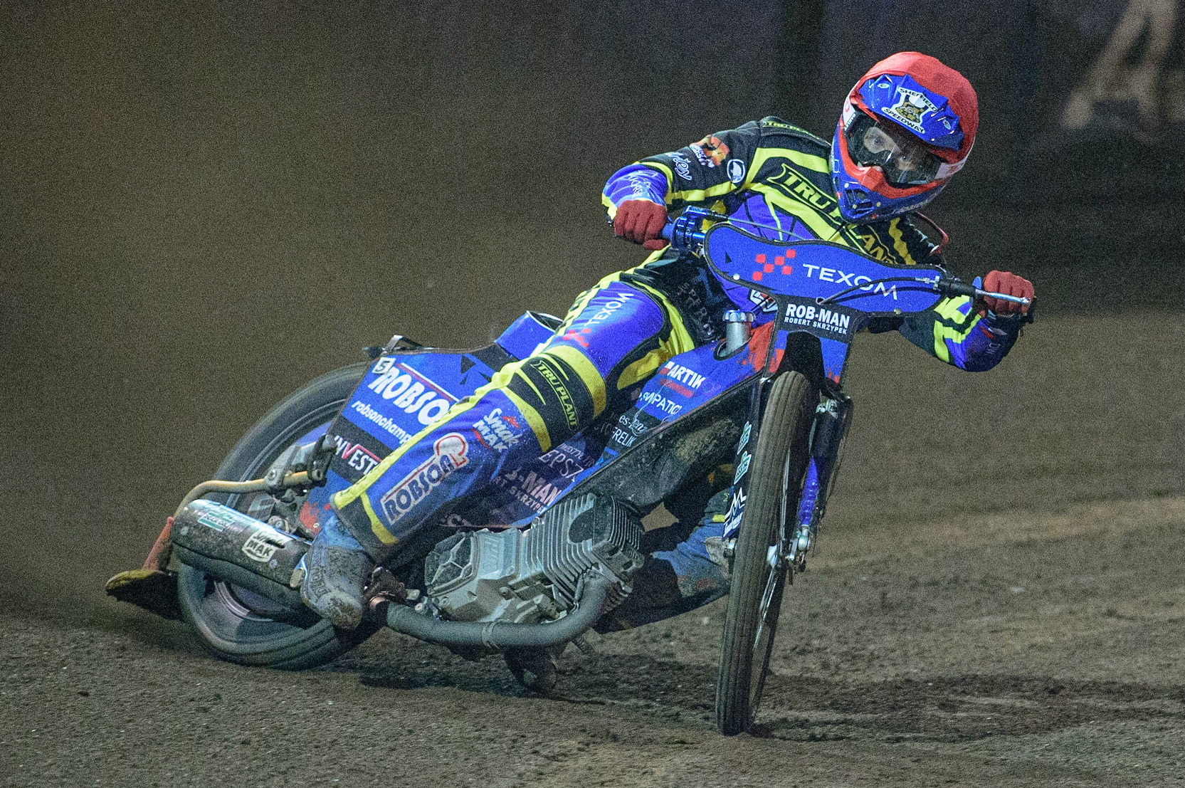 Tobiasz Musielak  in action  for Sheffield TruPlant Tigers  during the SGB Premiership Grand Final 2nd Leg between Sheffield Tigers and Belle Vue Aces at Owlerton Stadium, Sheffield on Thursday 13th October 2022. (Credit: Ian Charles | MI News)
