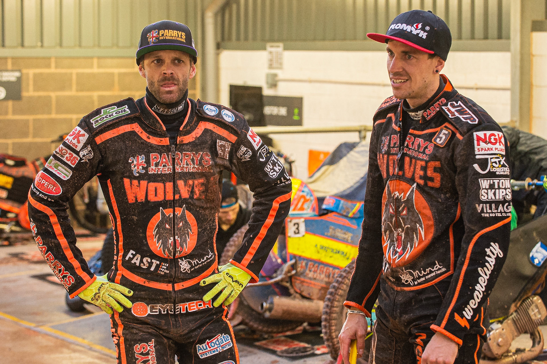 Photo by Ian Charles:

Rory Schlein  (Left) with Sam Masters 

Belle Vue Aces v Wolverhampton Wolves, SGB Premiership, National Speedway Stadium, Manchester, Monday, 19, August, 2019