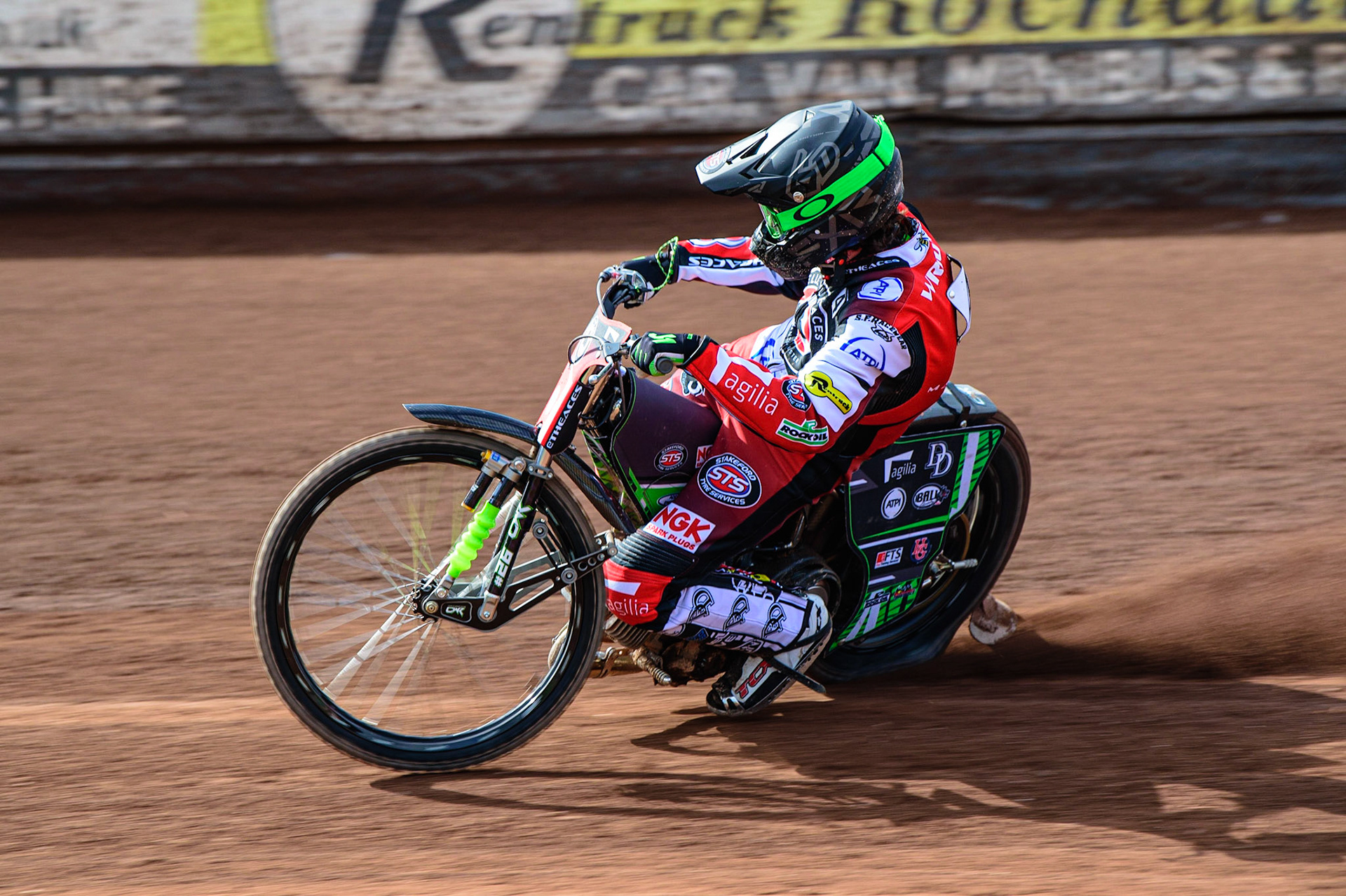 MANCHESTER, UK. MAR 14TH Charles Wright in action during the Belle Vue Speedway Media Day at the National Speedway Stadium, Manchester on Monday 14th March 2022. (Credit: Ian Charles | MI News)
